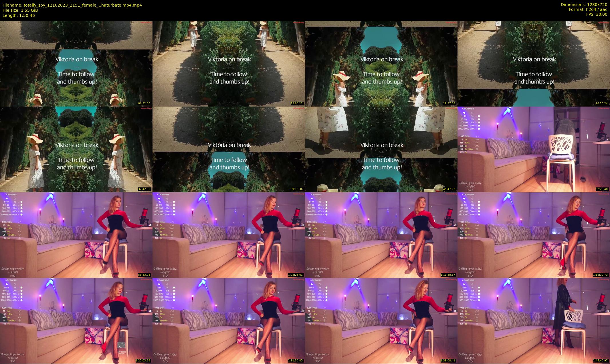 totally_spy — 111 minute Chaturbate female cam show recording, 720p, Oct 12, 2023