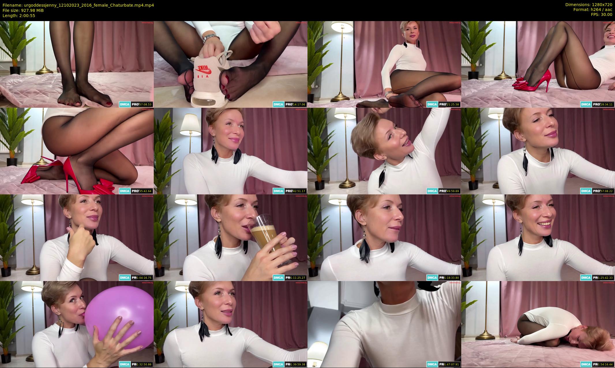 urgoddessjenny — 121 minute Chaturbate female cam show recording, 720p, Oct 12, 2023