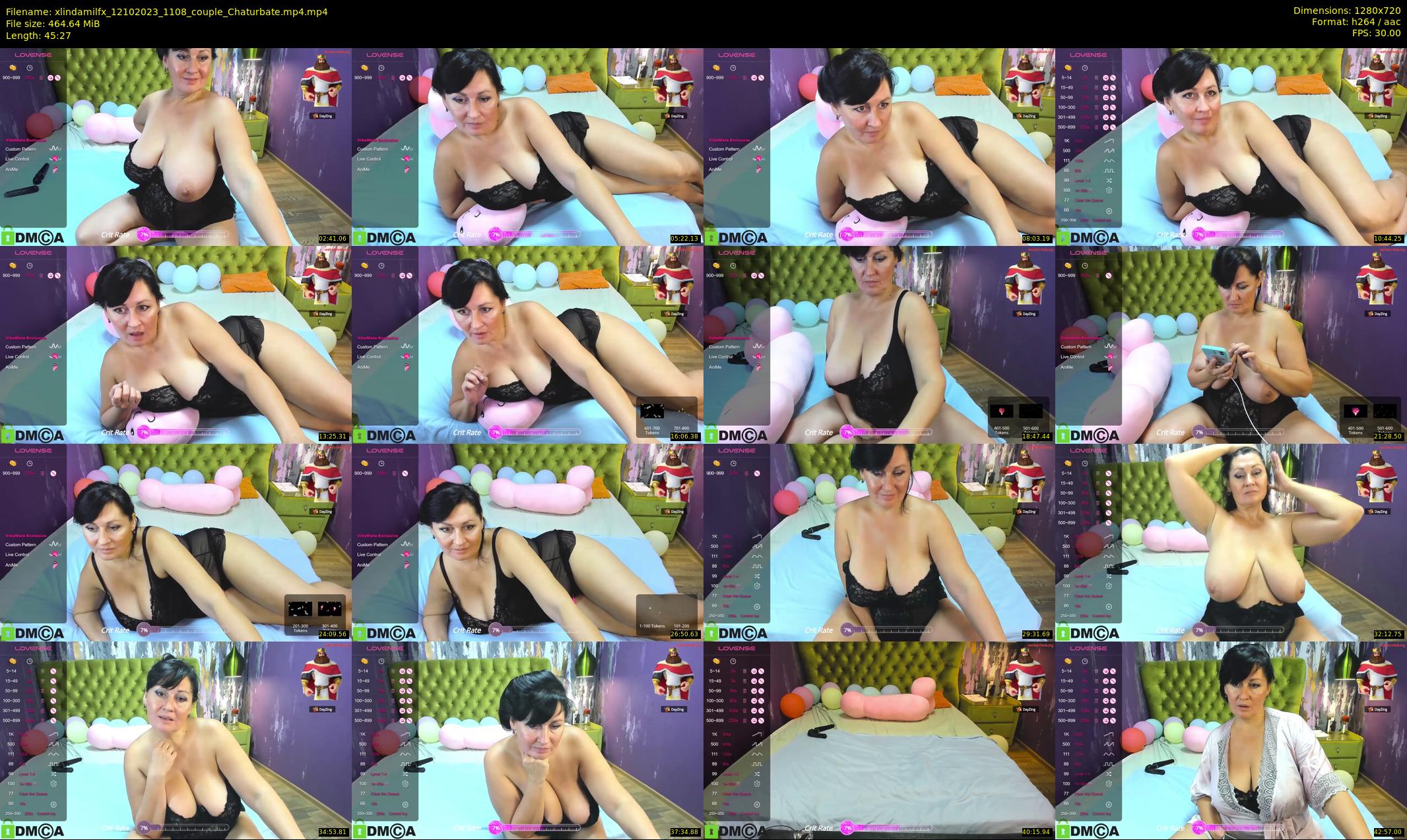 xlindamilfx — 46 minute Chaturbate female cam show recording, 720p, Oct 12, 2023