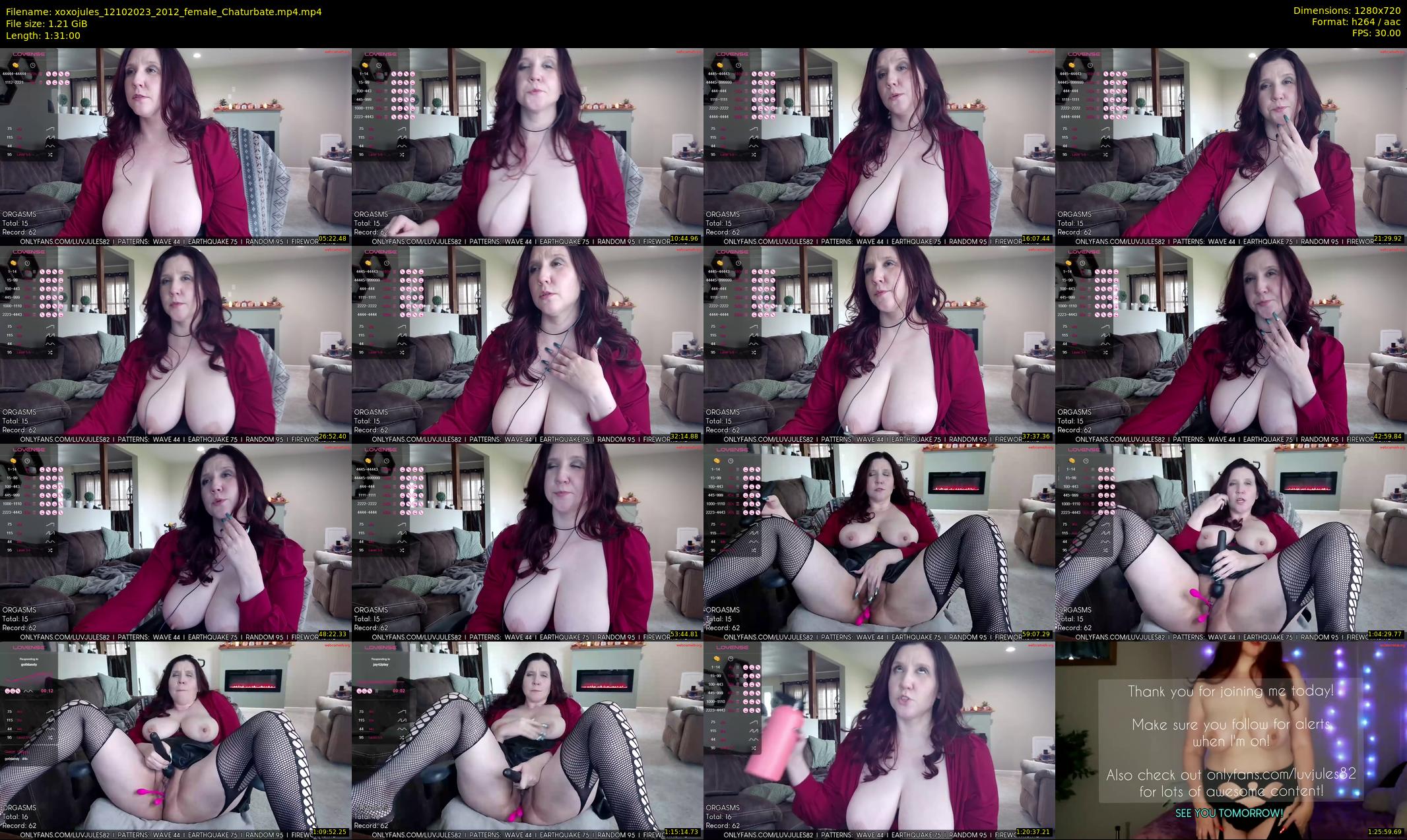 xoxojules — 91 minute Chaturbate female cam show recording, 720p, Oct 12, 2023