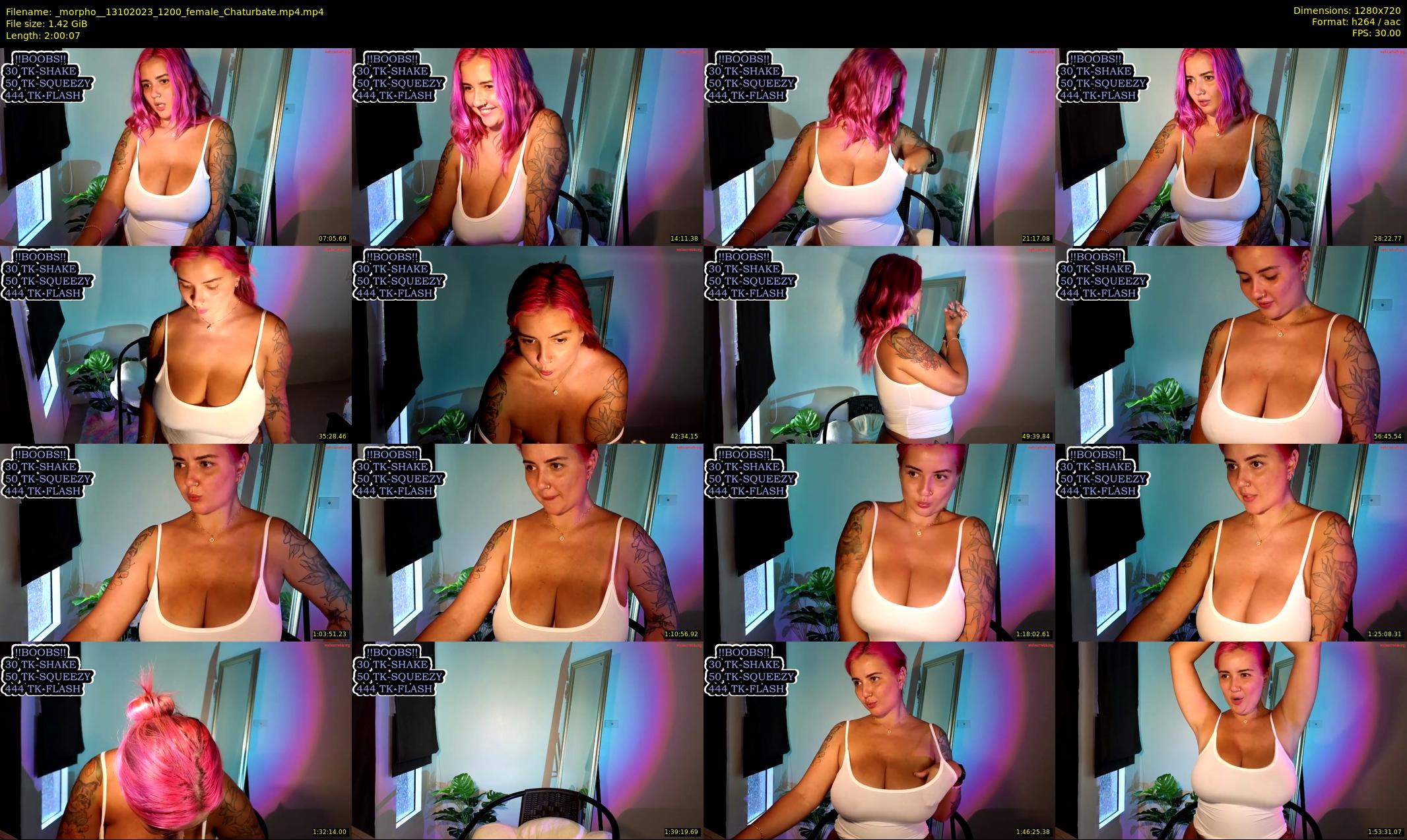 _morpho_ — 121 minute Chaturbate female cam show recording, 720p, Oct 13, 2023