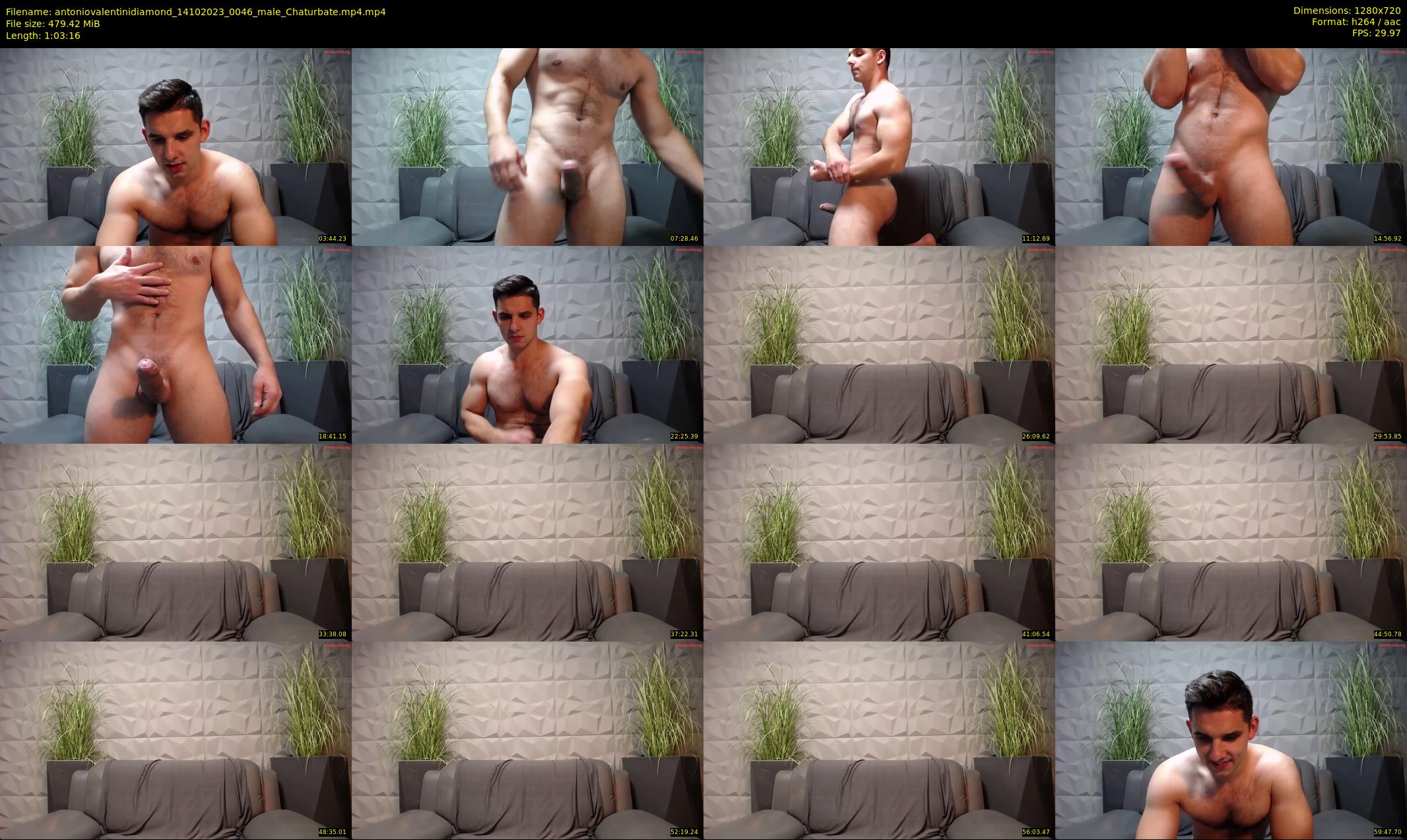antoniovalentinidiamond — 64 minute Chaturbate male cam show recording, 720p, Oct 14, 2023