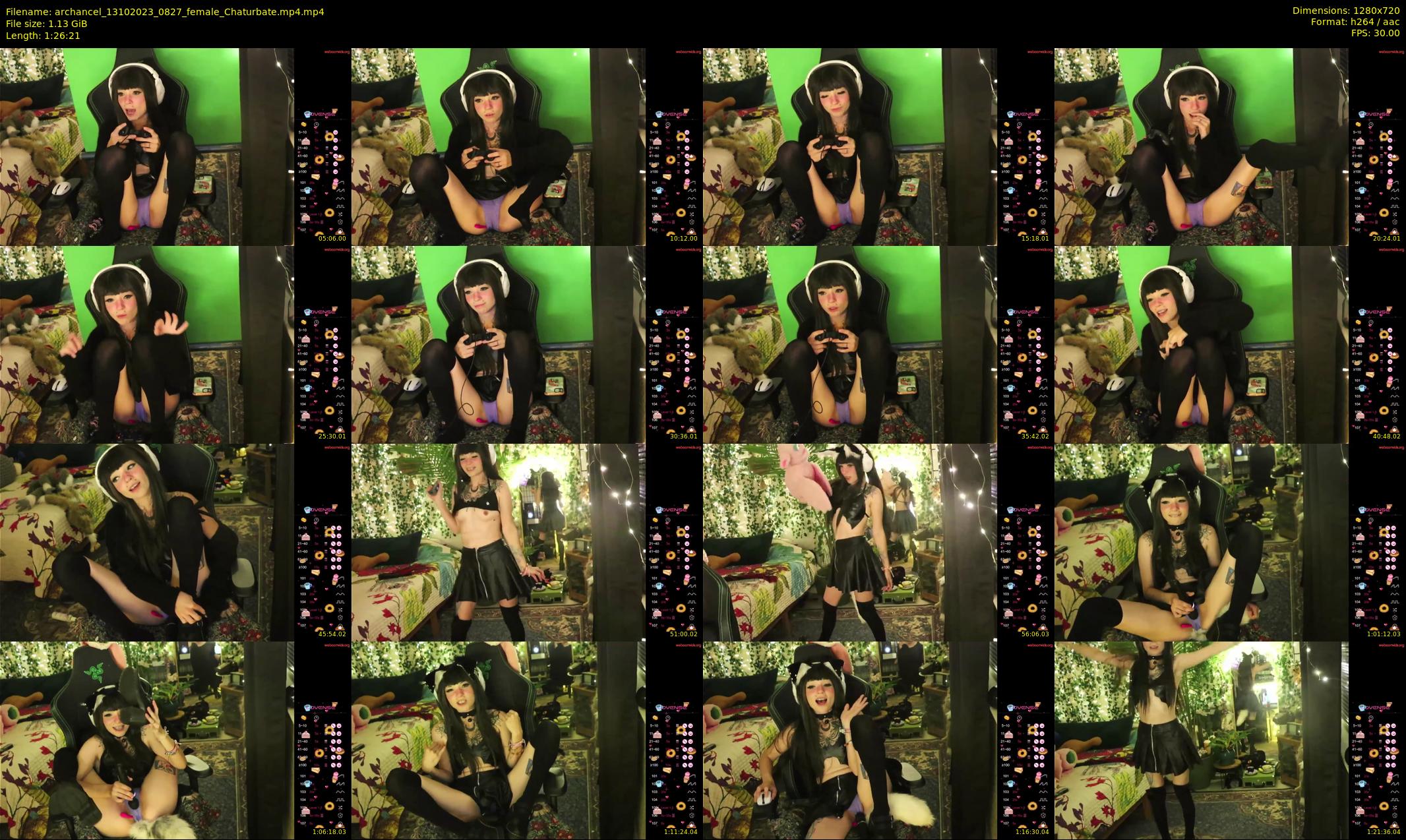 archancel — 87 minute Chaturbate female cam show recording, 720p, Oct 13, 2023