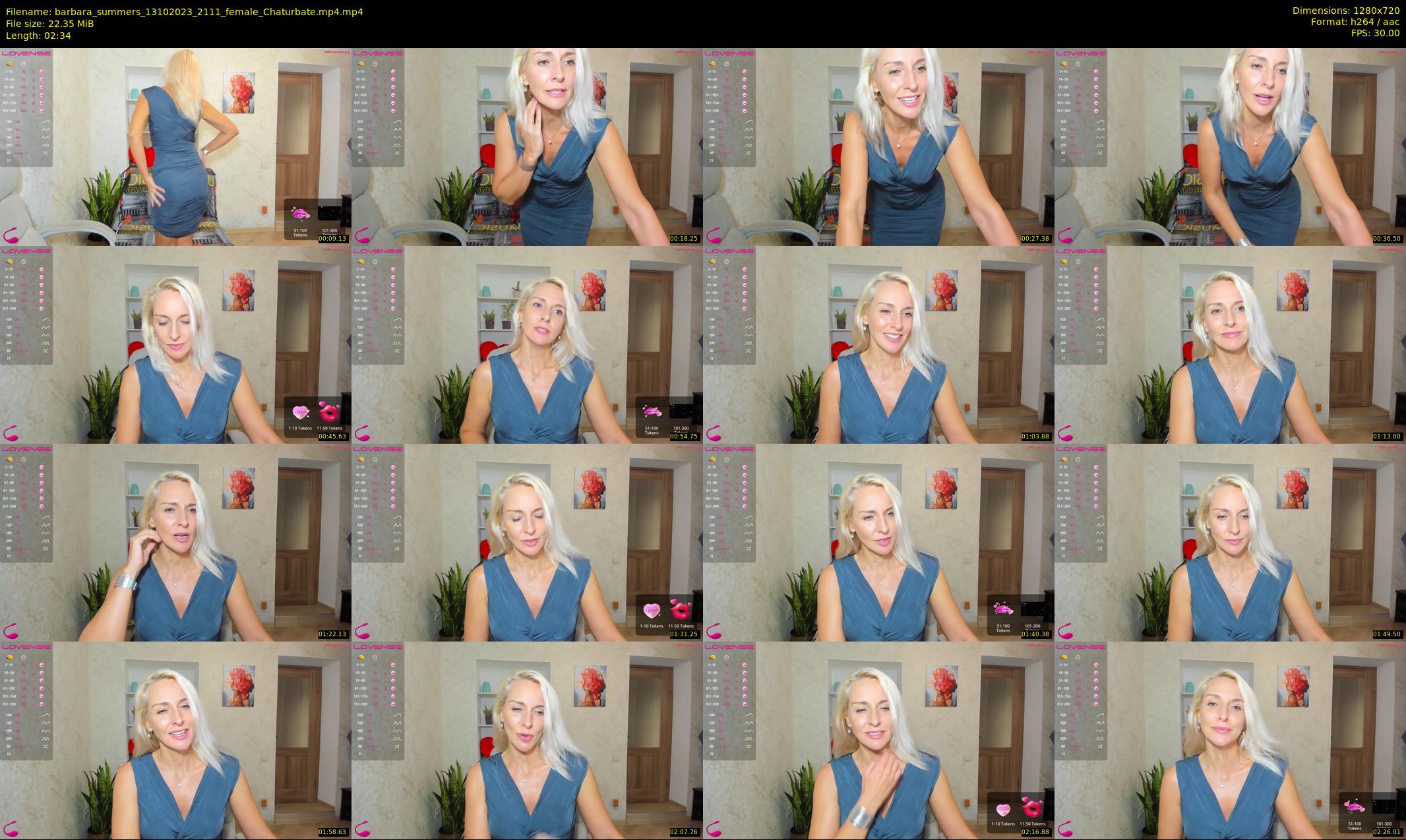 barbara_summers — 3 minute Chaturbate female cam show recording, 720p, Oct 13, 2023