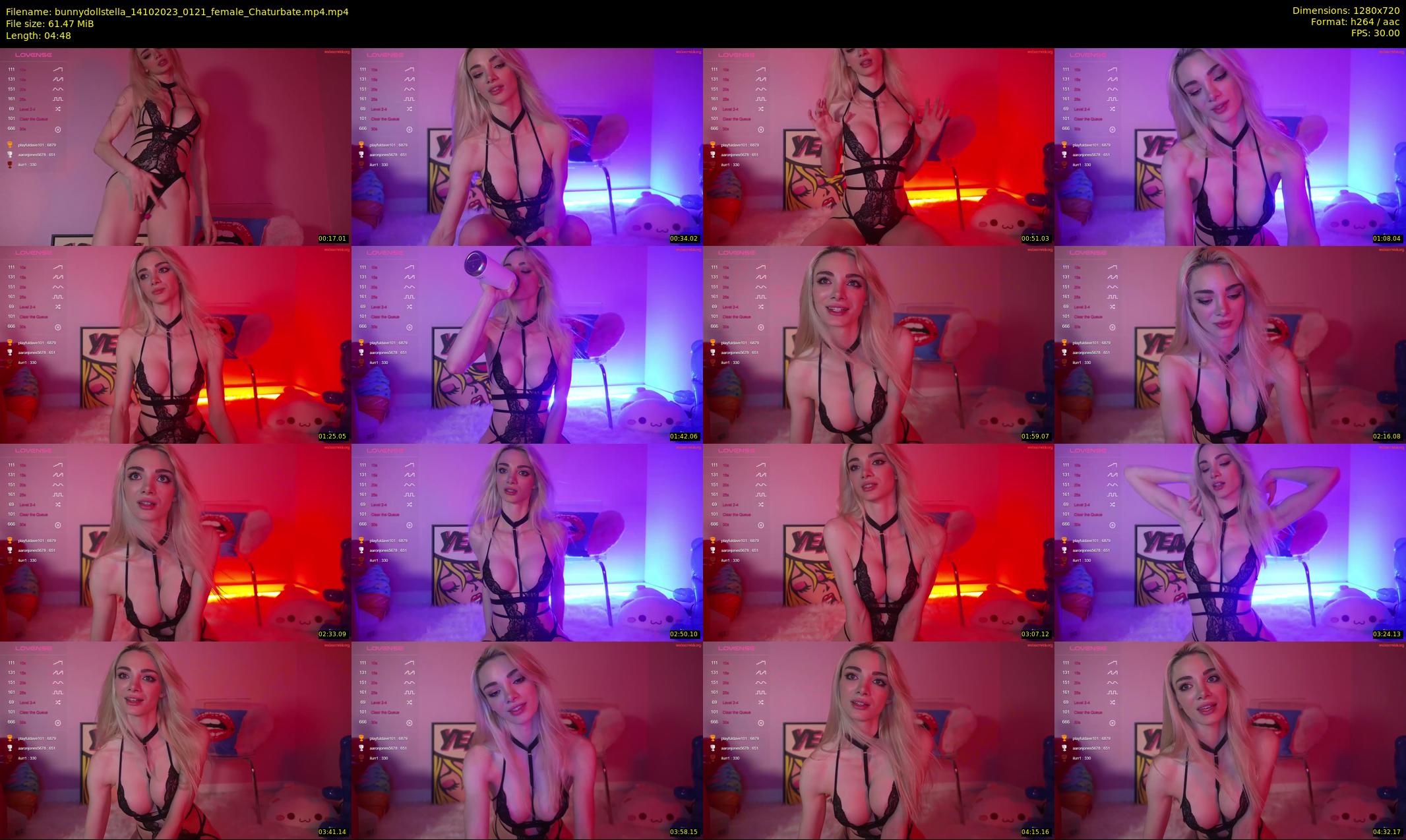 bunnydollstella — 5 minute Chaturbate female cam show recording, 720p, Oct 14, 2023