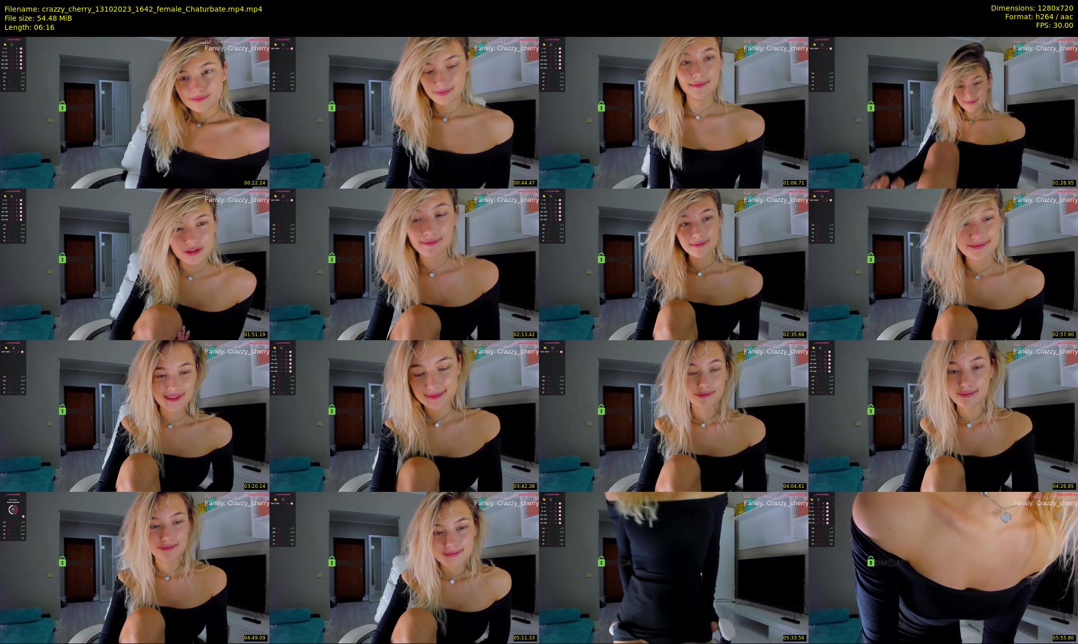 crazzy_cherry — 7 minute Chaturbate female cam show recording, 720p, Oct 13, 2023