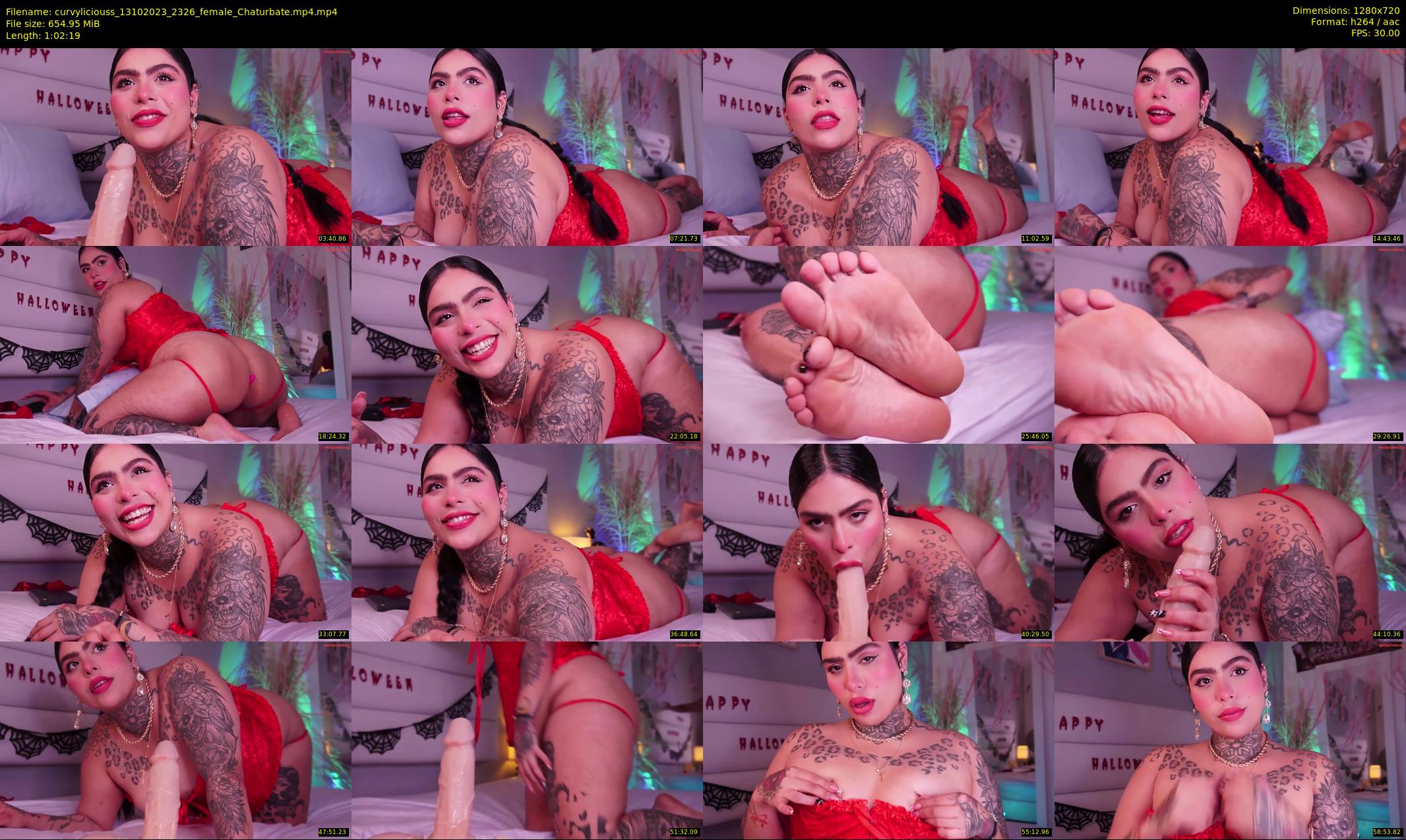curvyliciouss — 63 minute Chaturbate female cam show recording, 720p, Oct 13, 2023