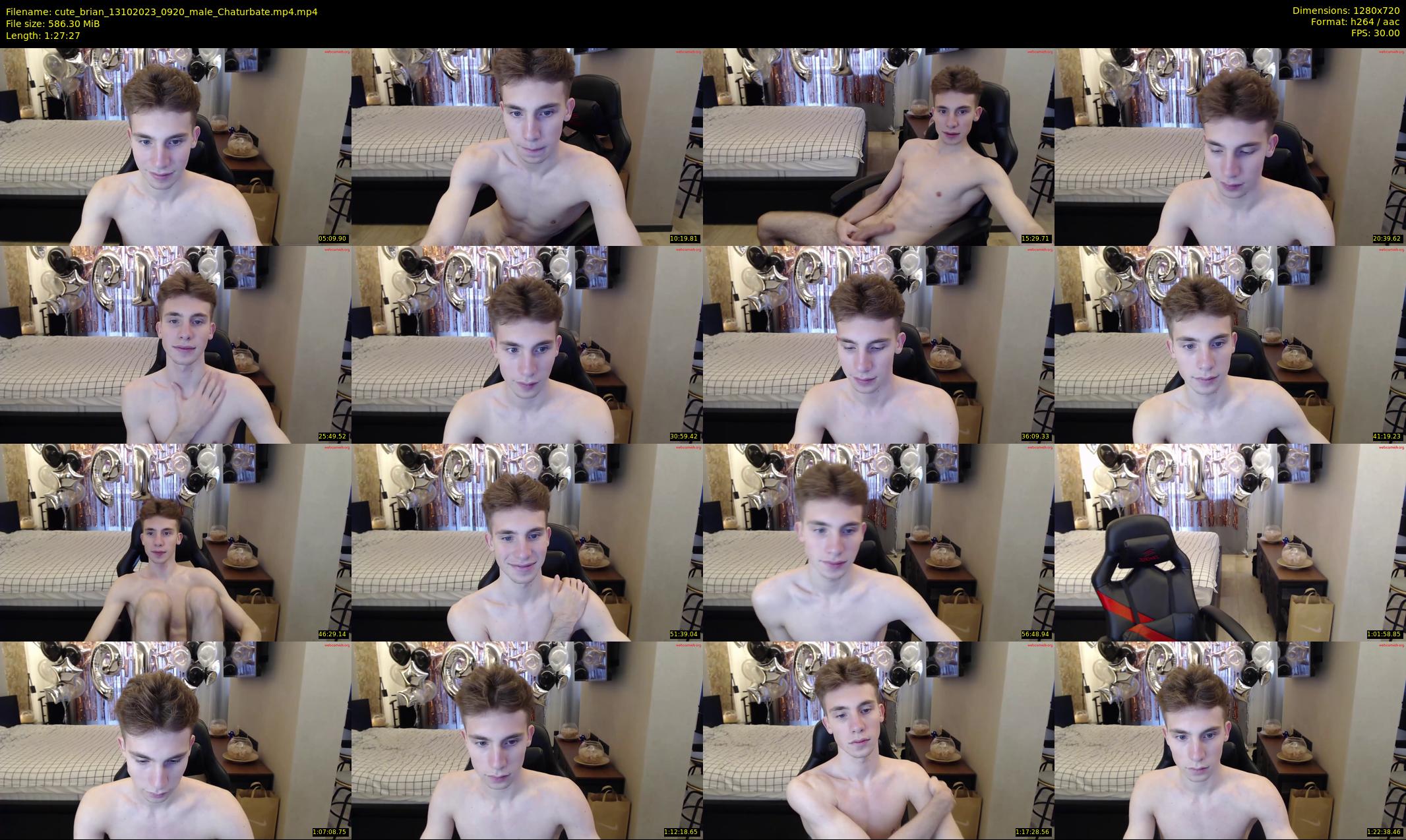 cute_brian — 88 minute Chaturbate male cam show recording, 720p, Oct 13, 2023