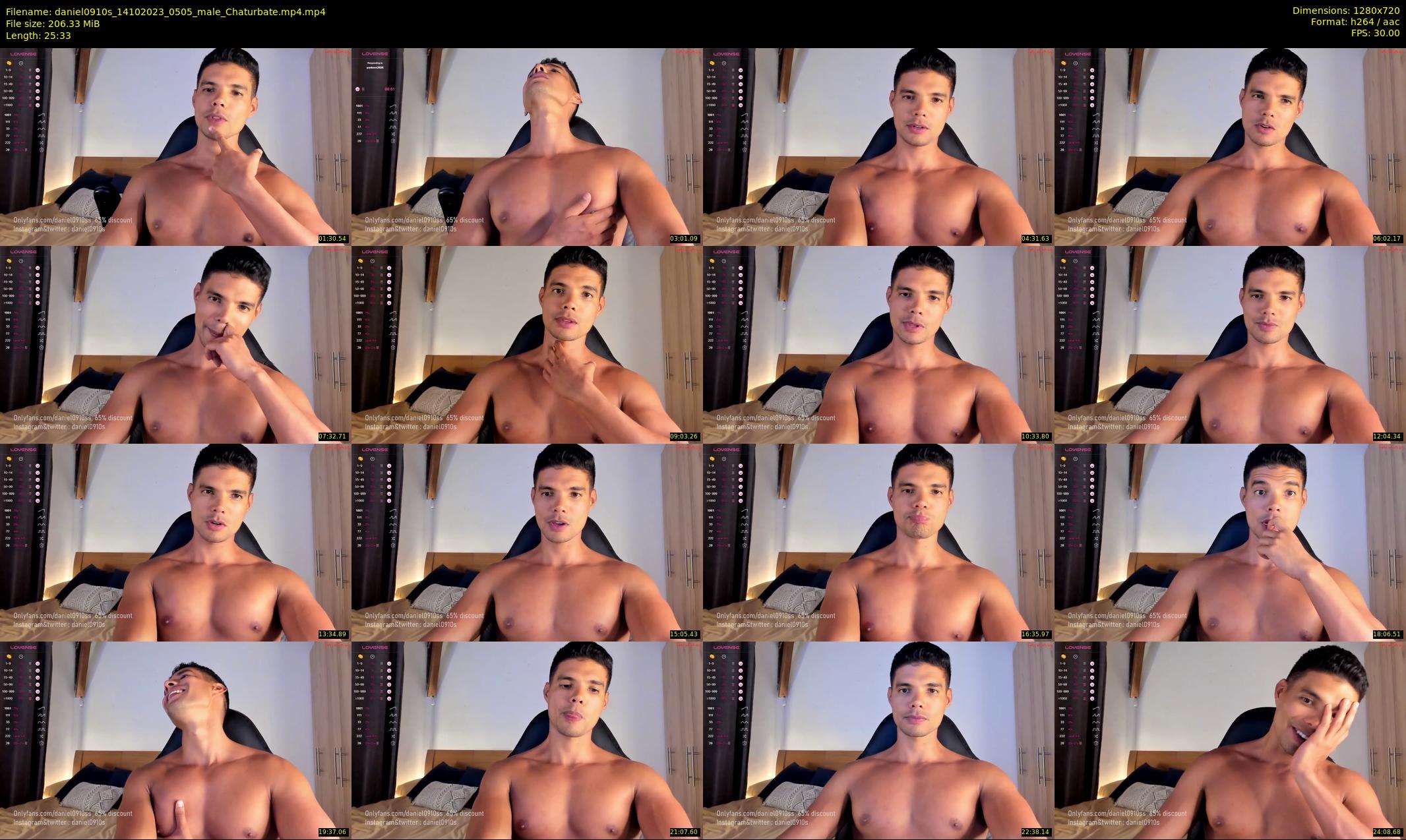 daniel0910s — 26 minute Chaturbate male cam show recording, 720p, Oct 14, 2023
