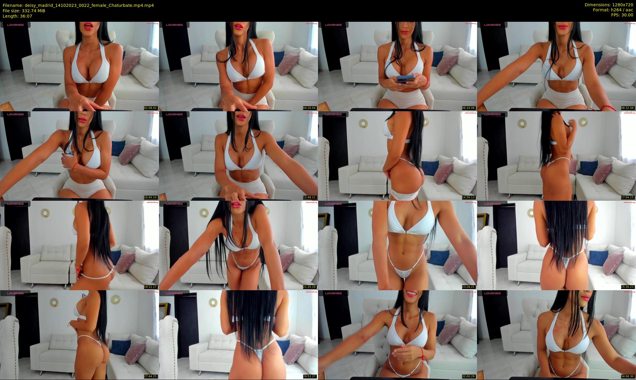 deisy_madrid — 37 minute Chaturbate female cam show recording, 720p, Oct 14, 2023