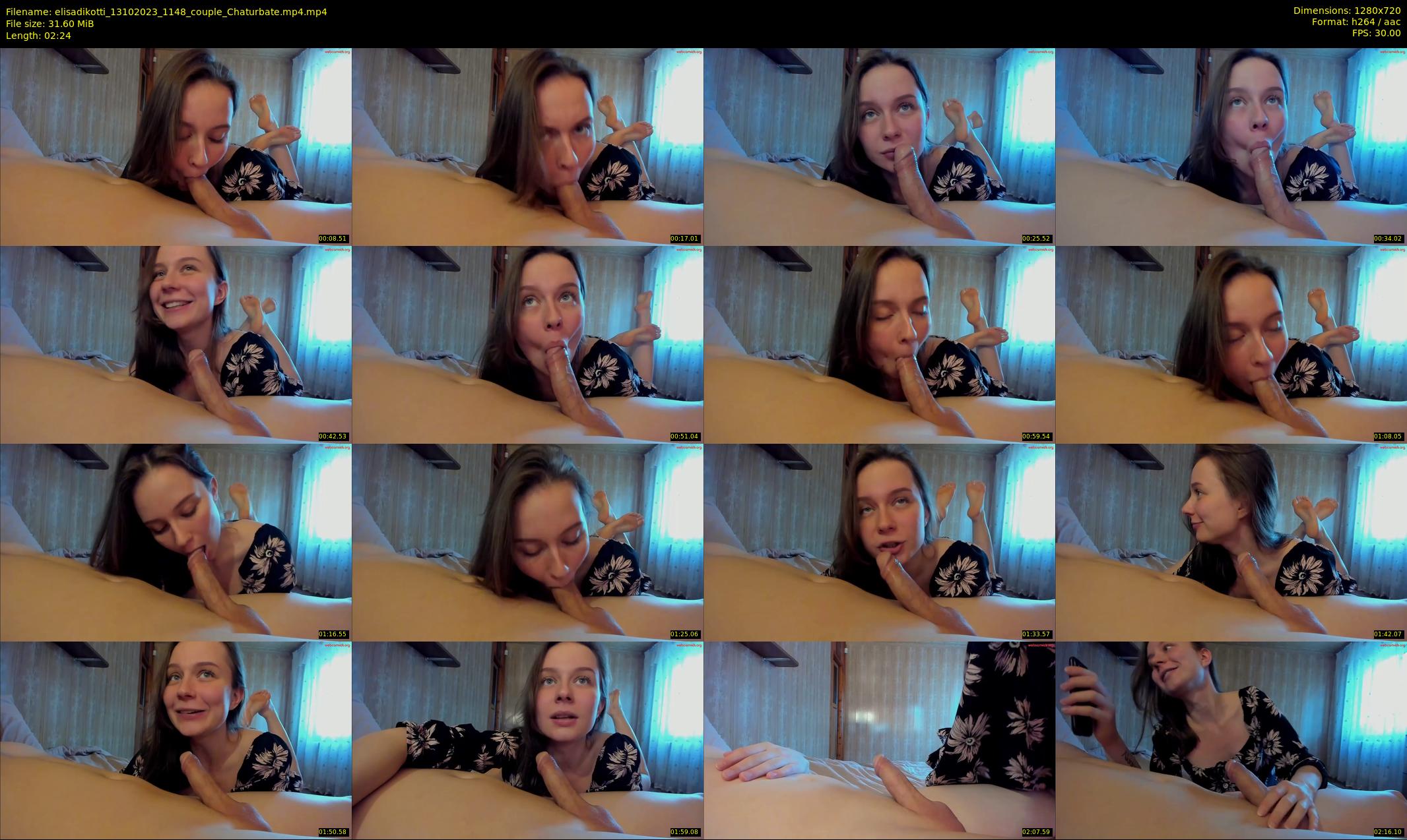 elisadikotti — 3 minute Chaturbate couple cam show recording, 720p, Oct 13, 2023