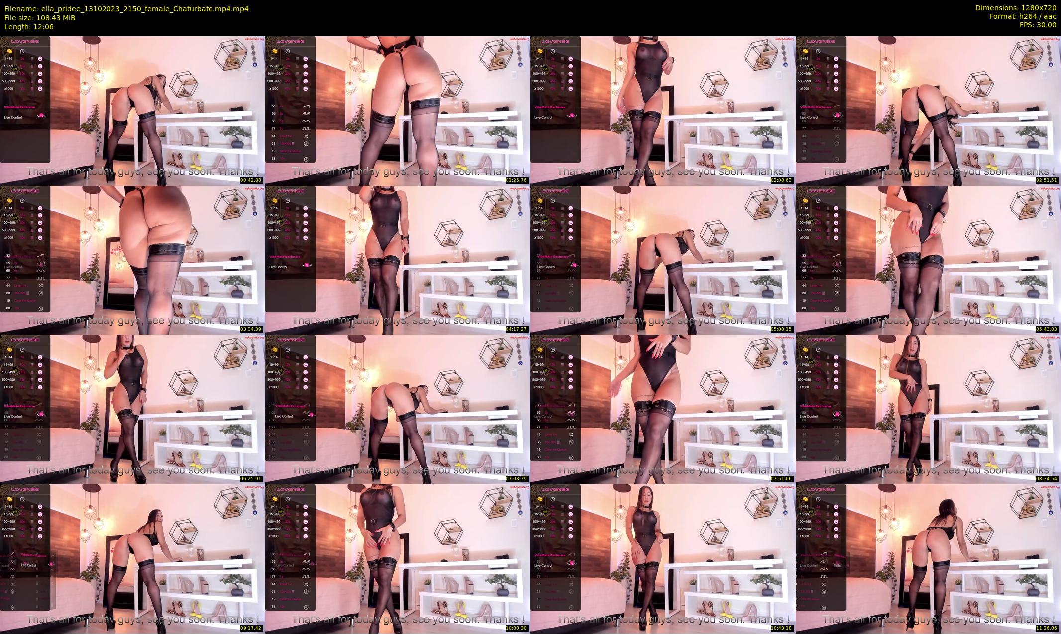 ella_pridee — 13 minute Chaturbate female cam show recording, 720p, Oct 13, 2023