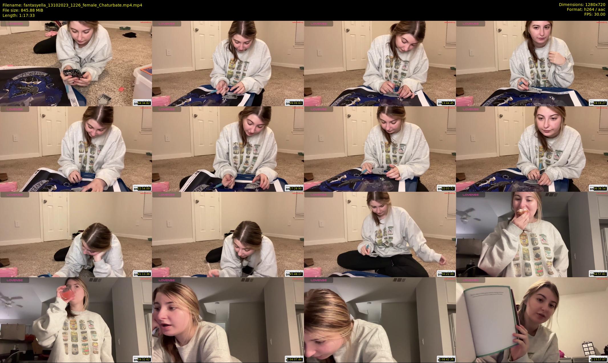 fantasyella — 78 minute Chaturbate female cam show recording, 720p, Oct 13, 2023