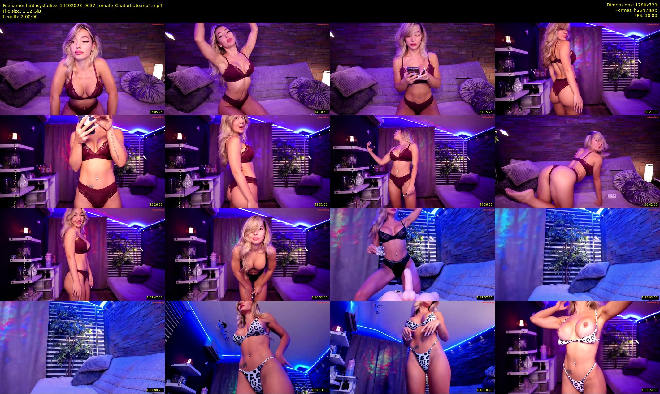fantasystudiox — 120 minute Chaturbate female cam show recording, 720p, Oct 14, 2023