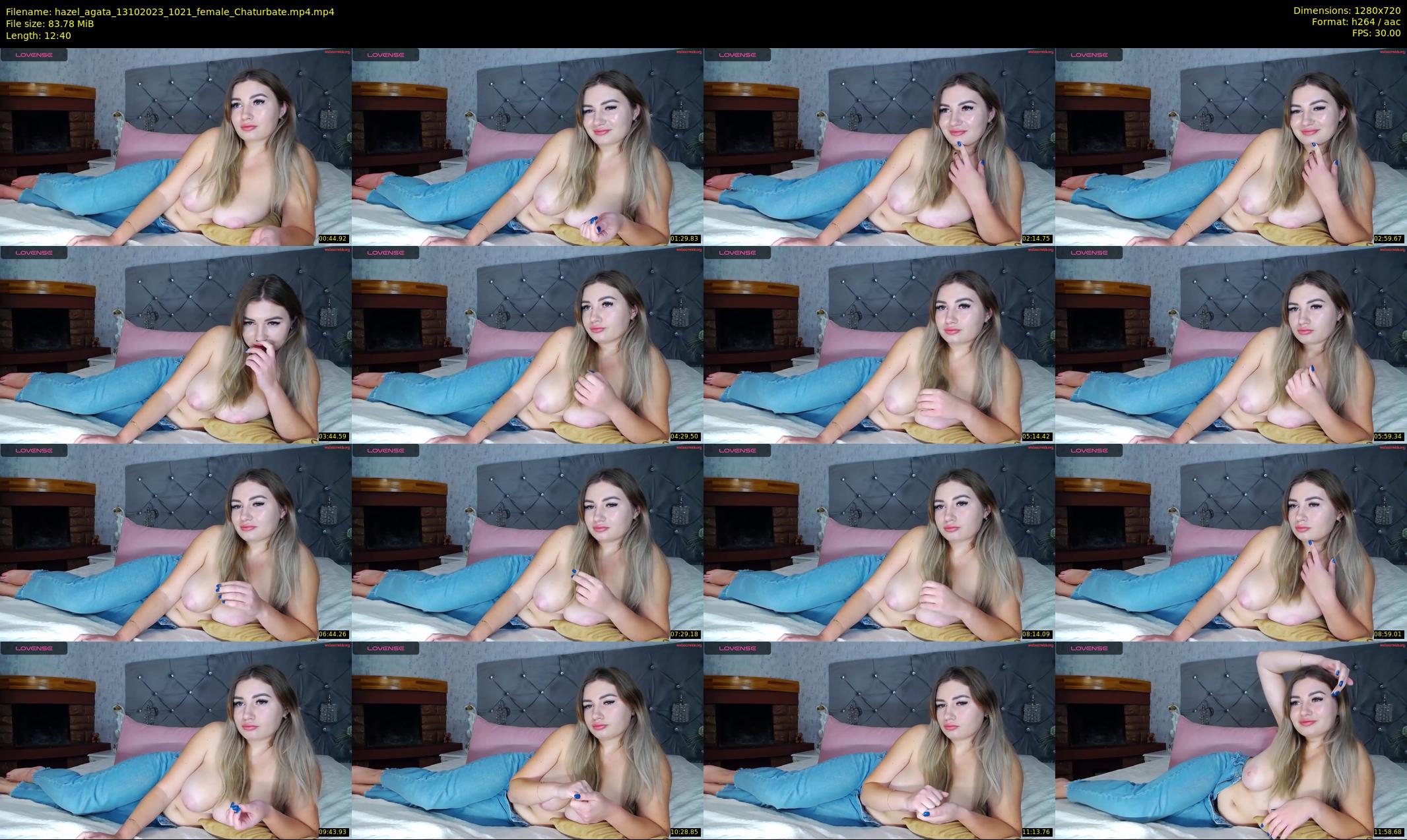 hazel_agata — 13 minute Chaturbate female cam show recording, 720p, Oct 13, 2023