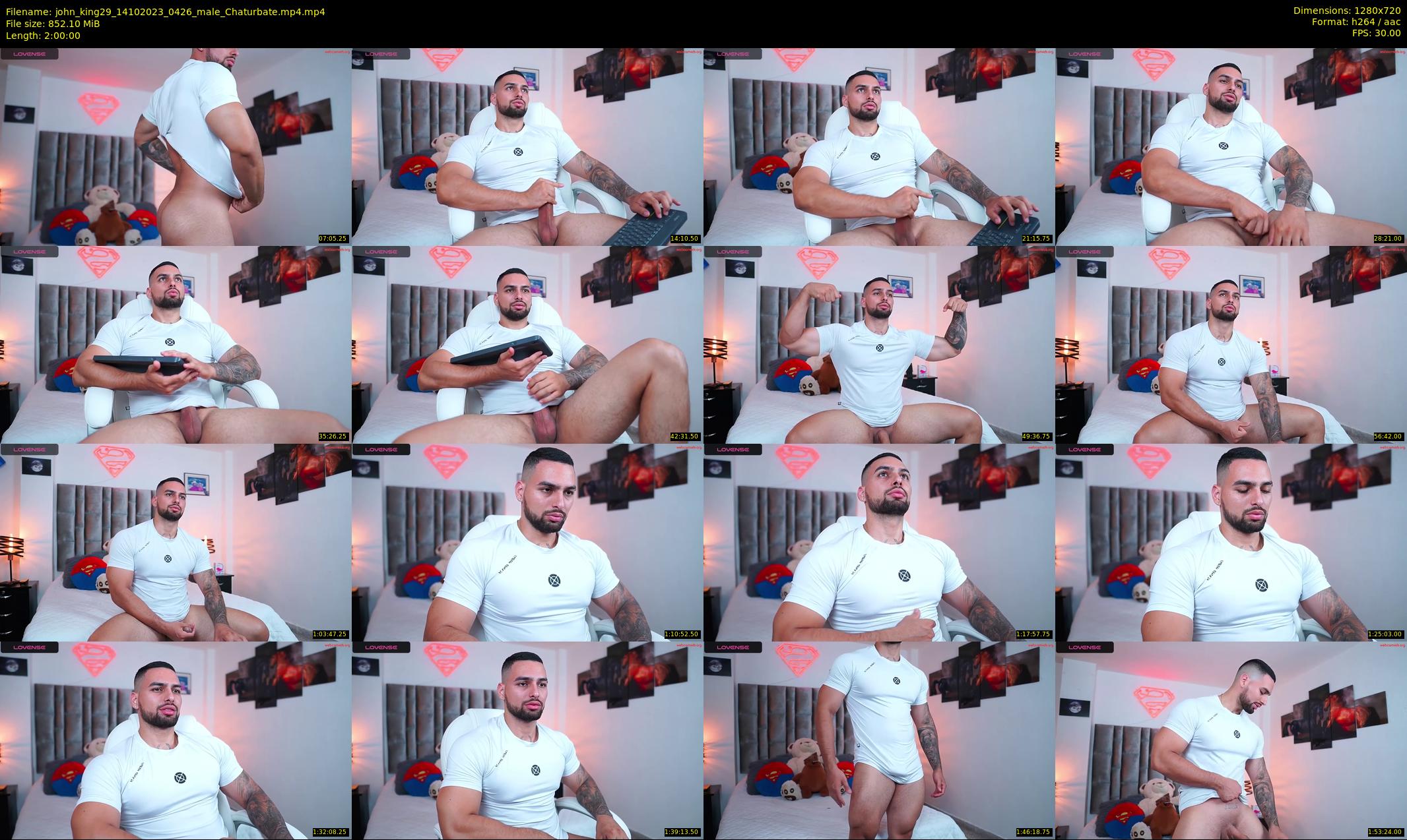john_king29 — 120 minute Chaturbate male cam show recording, 720p, Oct 14, 2023