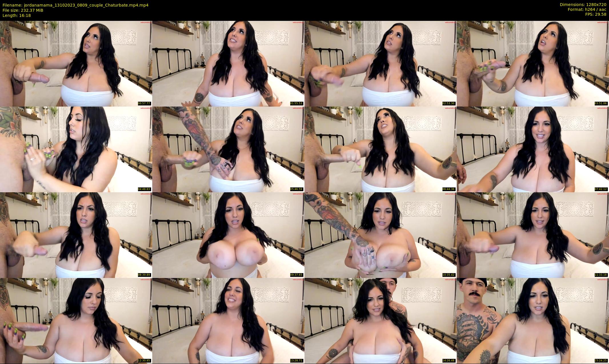 jordanamama — 17 minute Chaturbate couple cam show recording, 720p, Oct 13, 2023