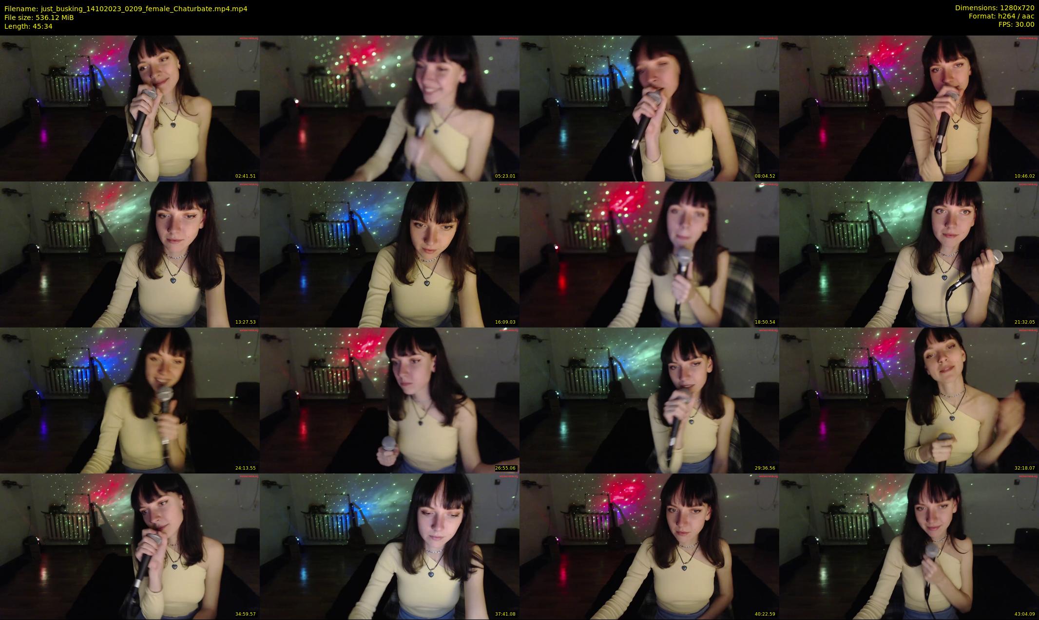 just_busking — 46 minute Chaturbate female cam show recording, 720p, Oct 14, 2023