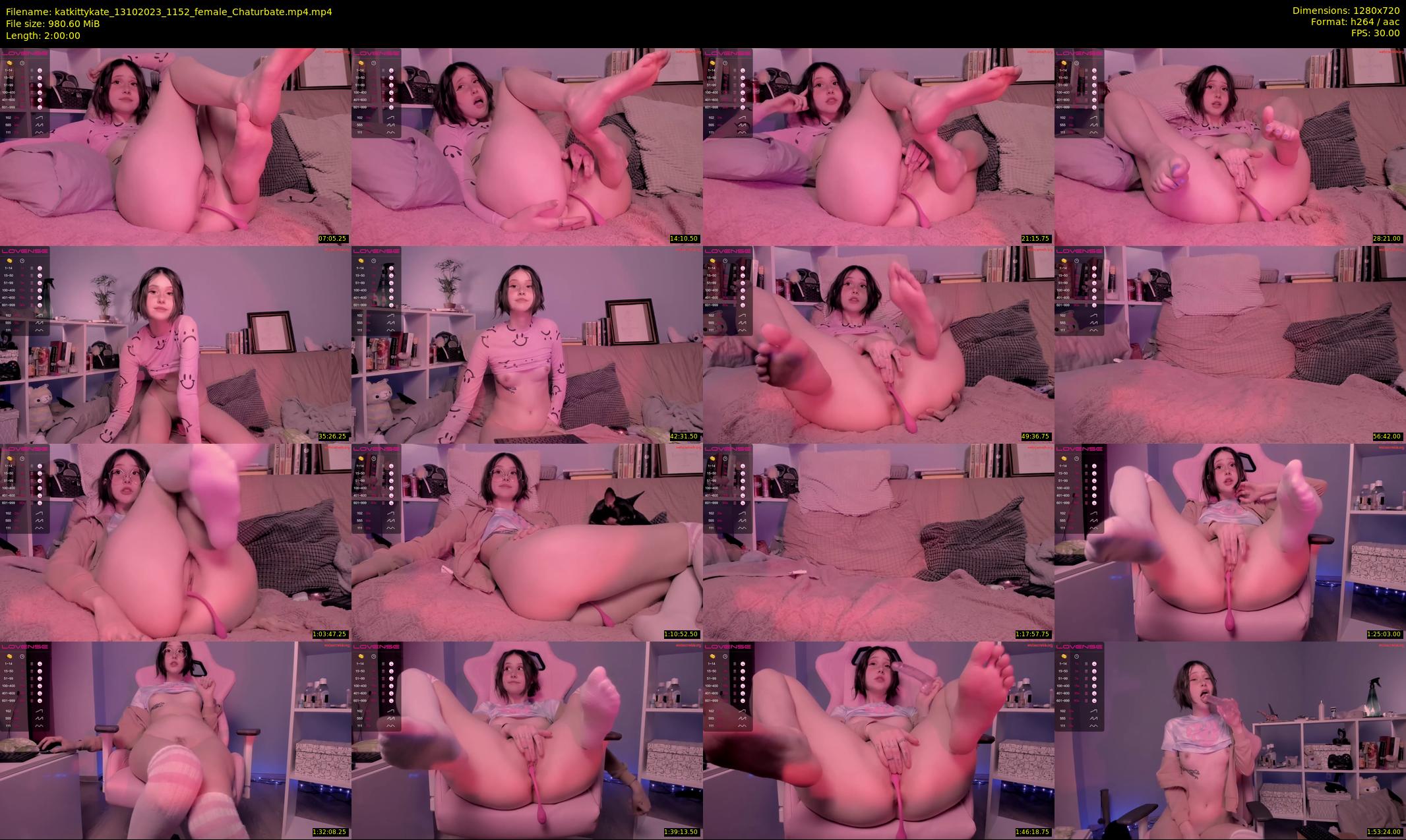katkittykate — 120 minute Chaturbate female cam show recording, 720p, Oct 13, 2023