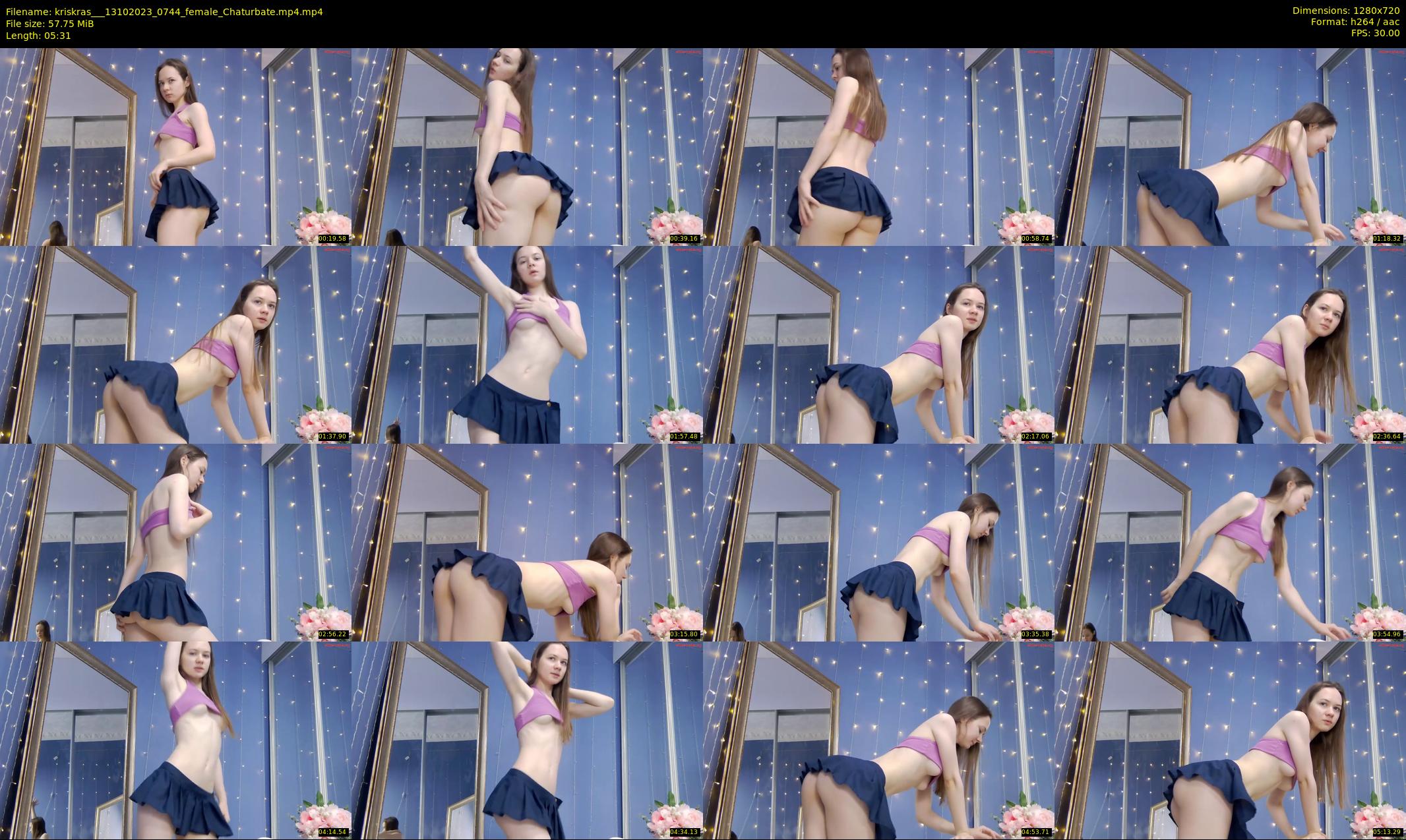 kriskras__ — 6 minute Chaturbate female cam show recording, 720p, Oct 13, 2023