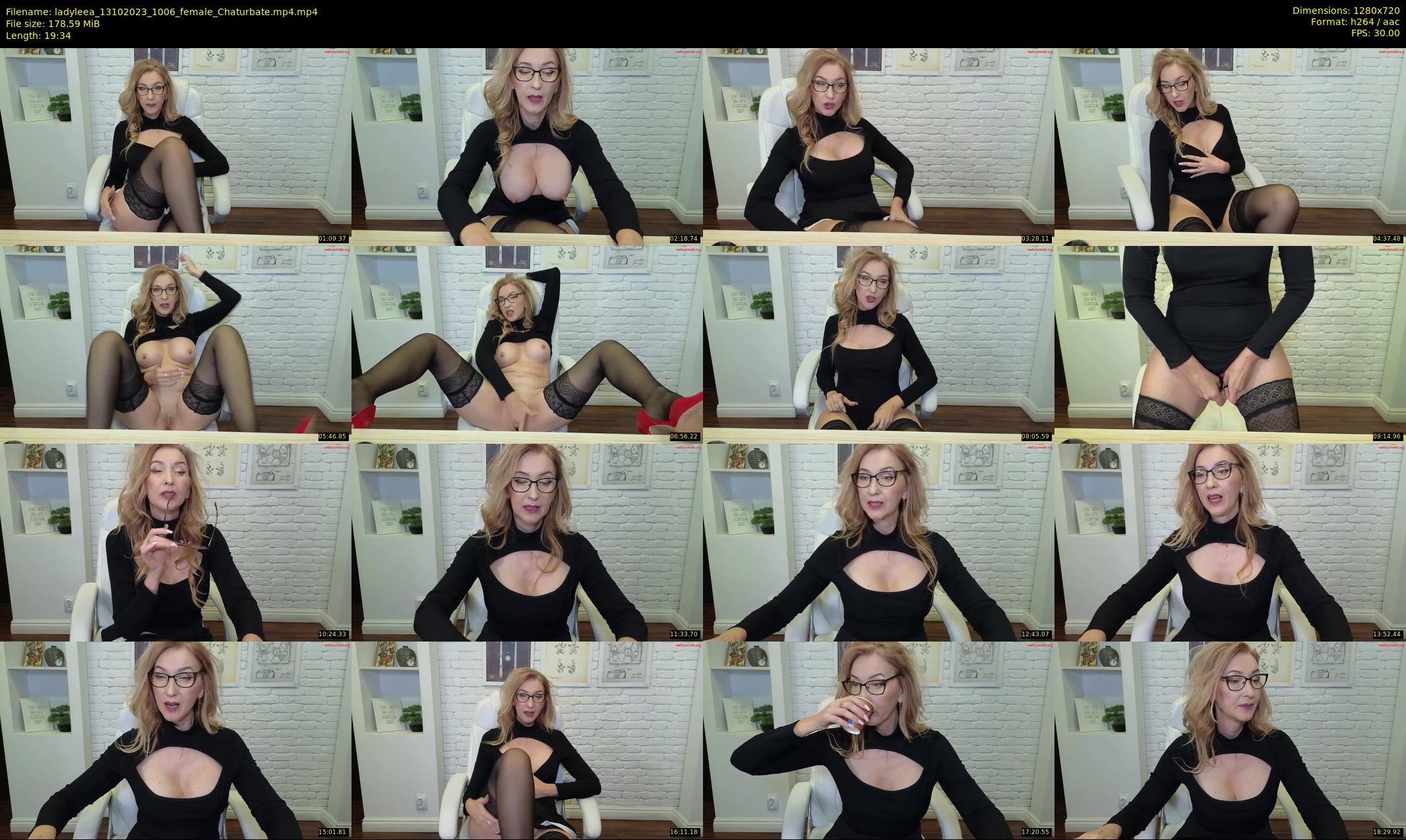 ladyleea — 20 minute Chaturbate female cam show recording, 720p, Oct 13, 2023
