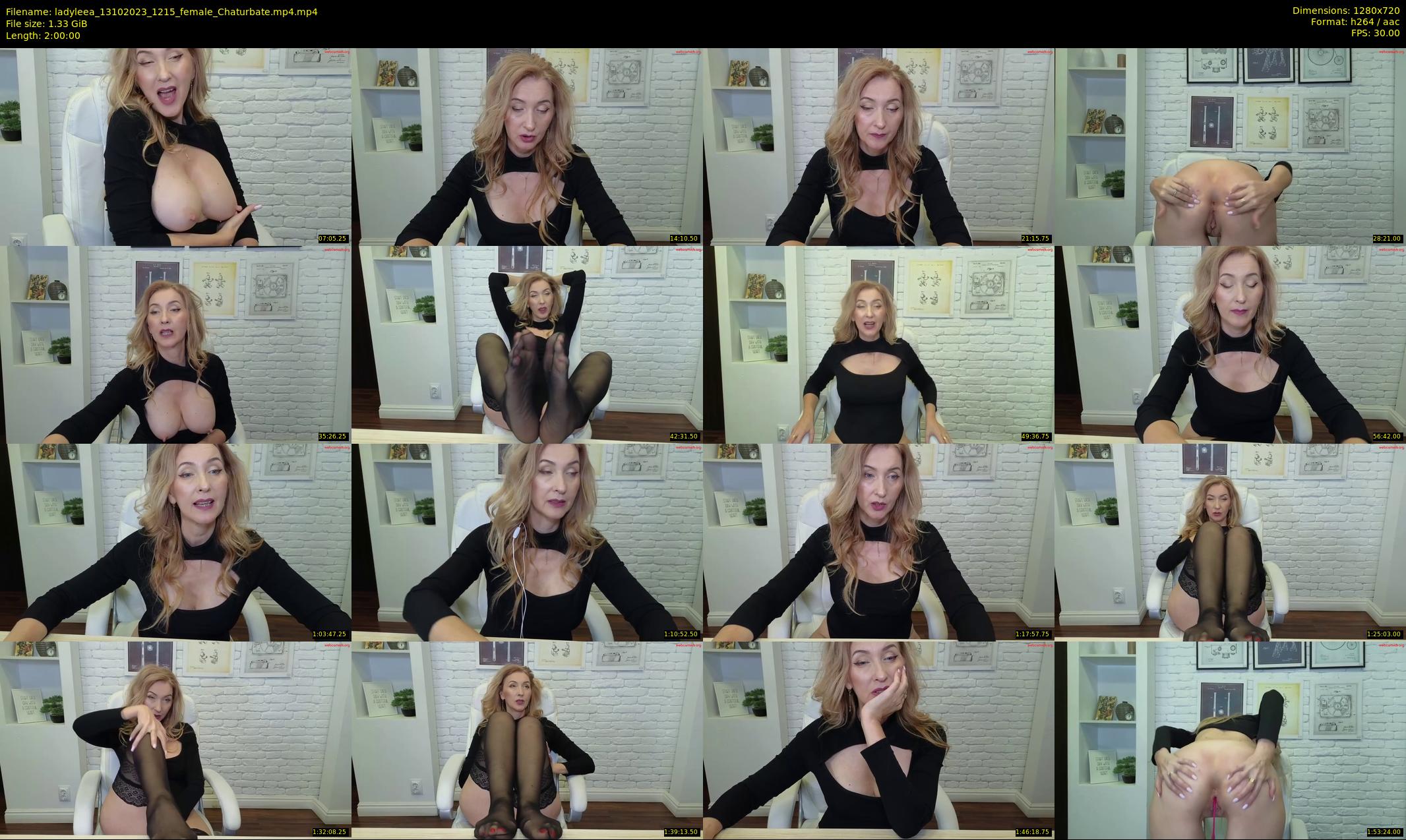 ladyleea — 120 minute Chaturbate female cam show recording, 720p, Oct 13, 2023