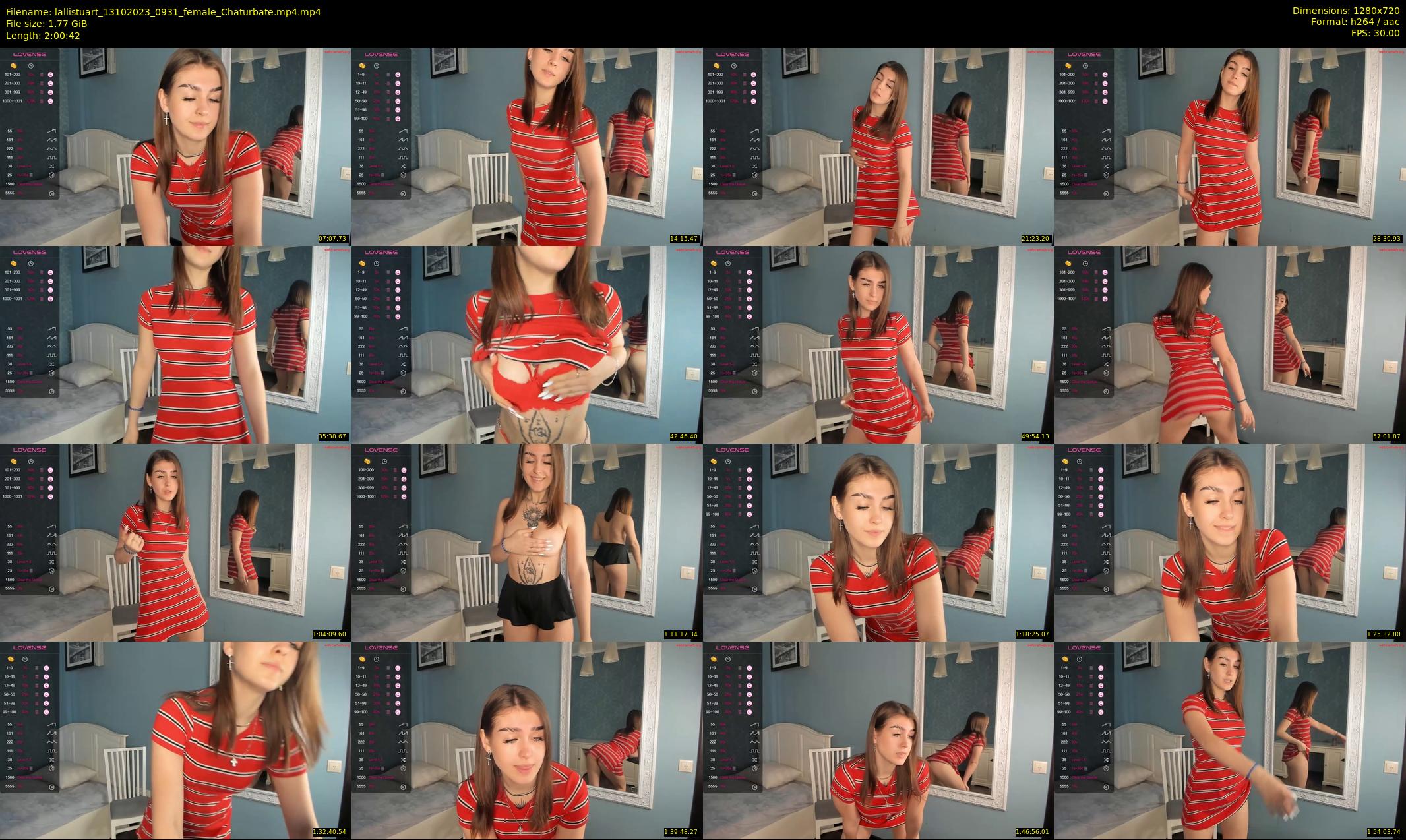 lallistuart — 121 minute Chaturbate female cam show recording, 720p, Oct 13, 2023