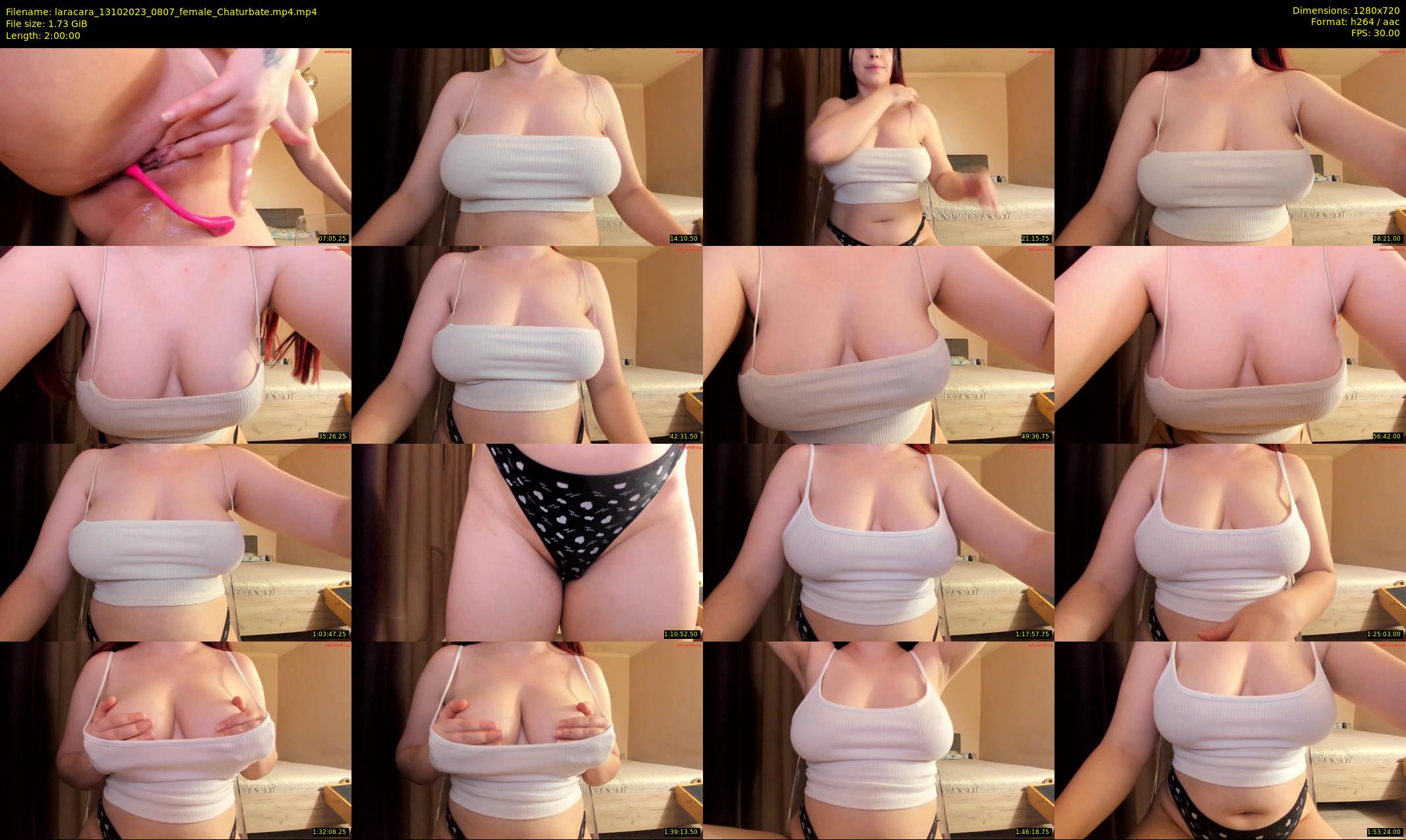 laracara — 120 minute Chaturbate female cam show recording, 720p, Oct 13, 2023