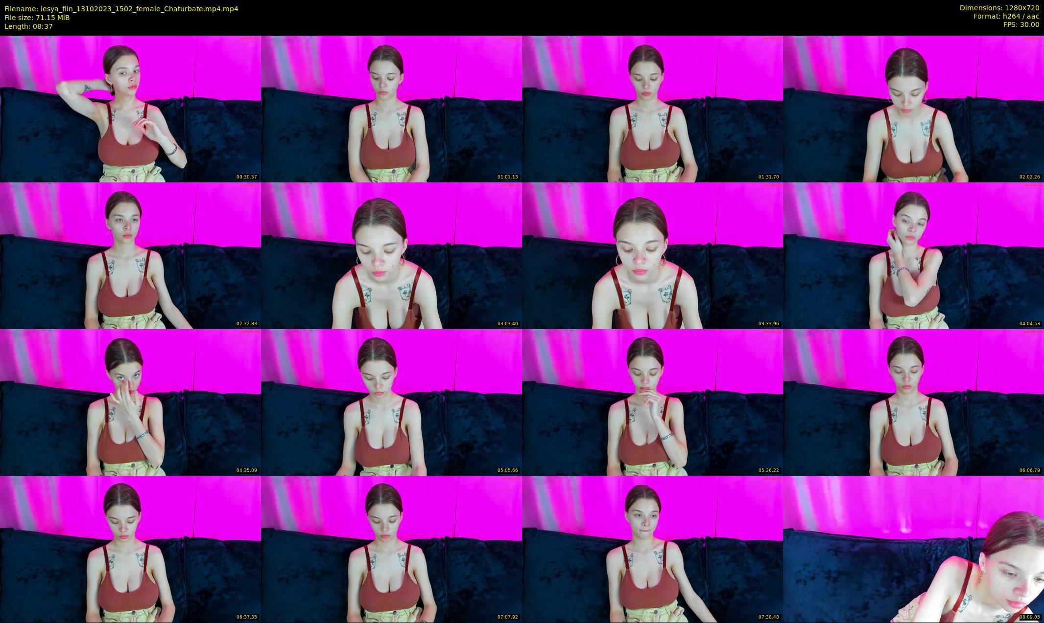 lesya_flin — 9 minute Chaturbate female cam show recording, 720p, Oct 13, 2023