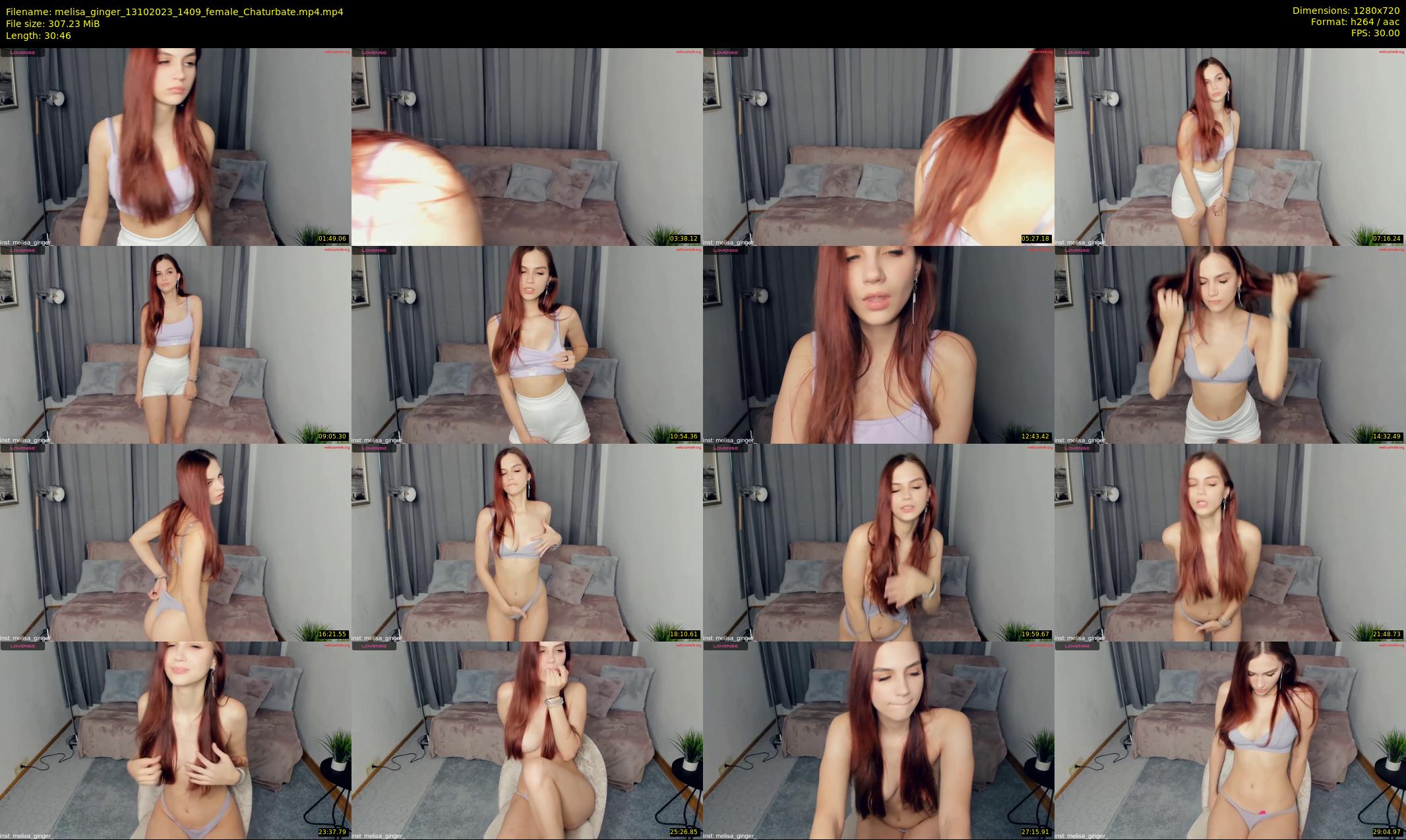 melisa_ginger — 31 minute Chaturbate female cam show recording, 720p, Oct 13, 2023