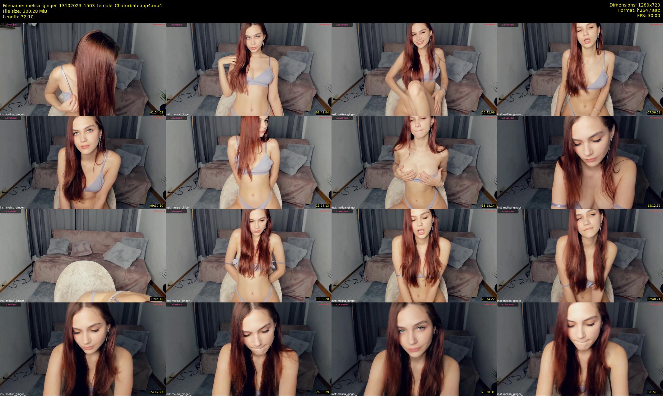 melisa_ginger — 33 minute Chaturbate female cam show recording, 720p, Oct 13, 2023