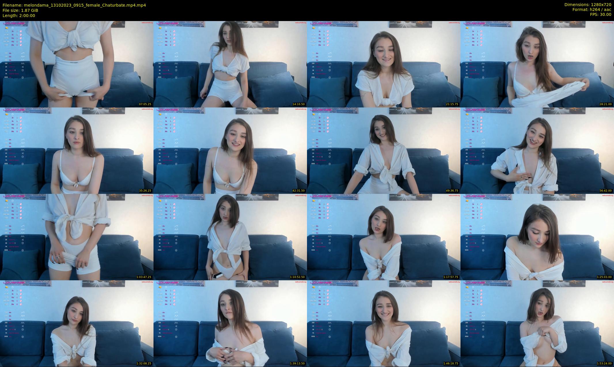 melondama — 120 minute Chaturbate female cam show recording, 720p, Oct 13, 2023