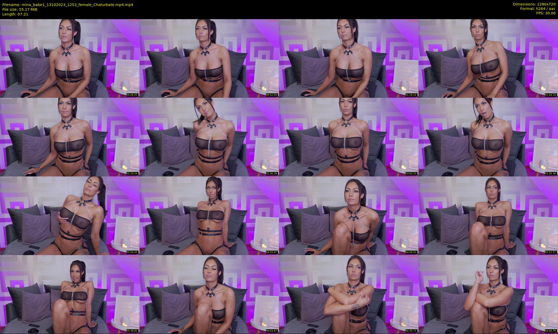 mina_babe1 — 8 minute Chaturbate female cam show recording, 720p, Oct 13, 2023