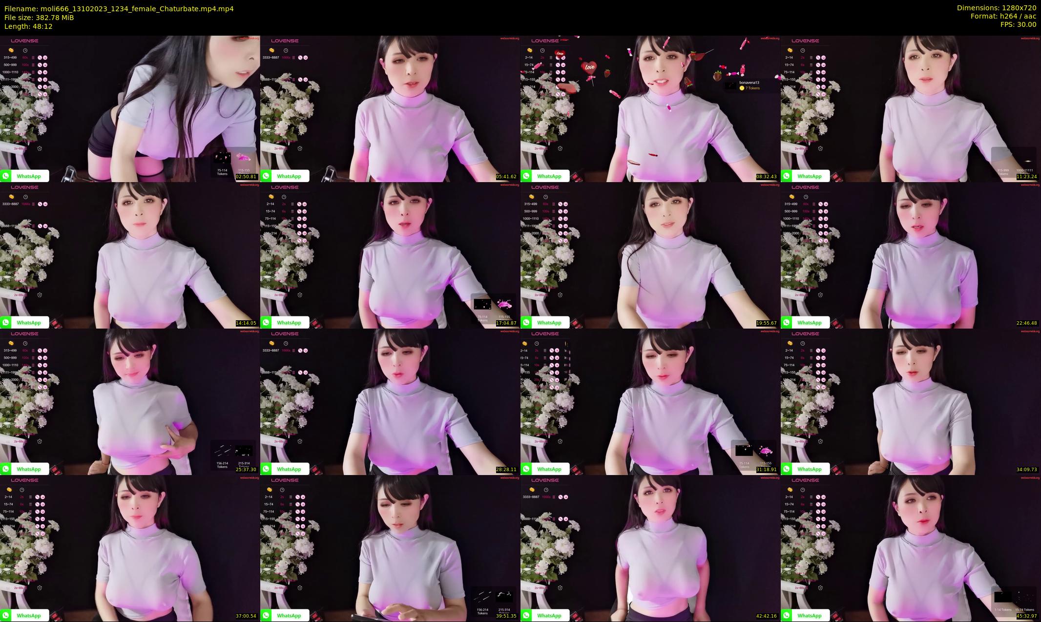 moli666 — 49 minute Chaturbate female cam show recording, 720p, Oct 13, 2023