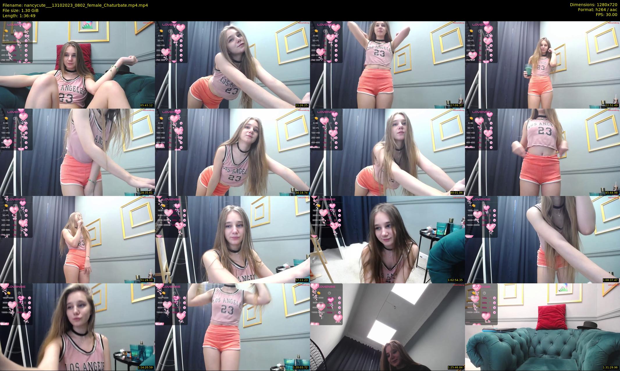 nancycute__ — 97 minute Chaturbate female cam show recording, 720p, Oct 13, 2023