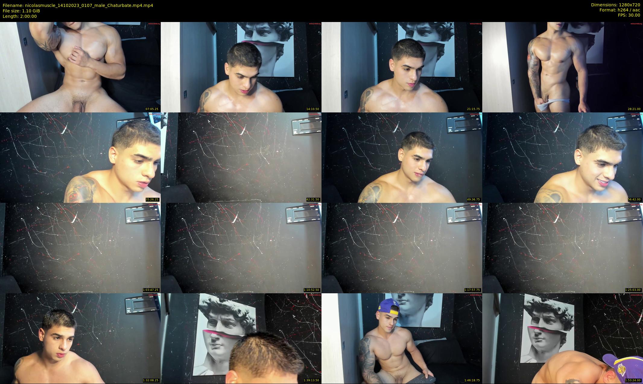 nicolasmuscle — 120 minute Chaturbate male cam show recording, 720p, Oct 14, 2023