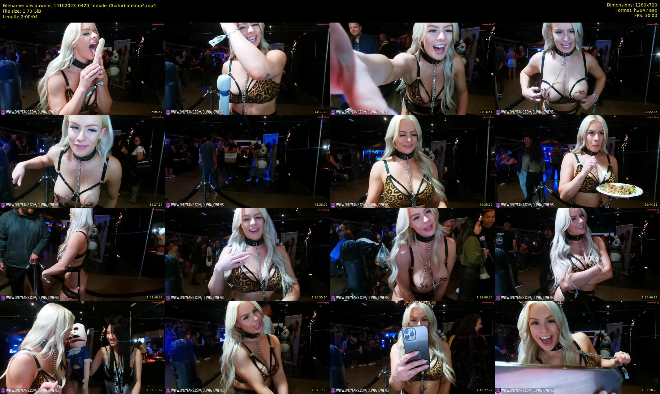 oliviaowens — 121 minute Chaturbate female cam show recording, 720p, Oct 14, 2023