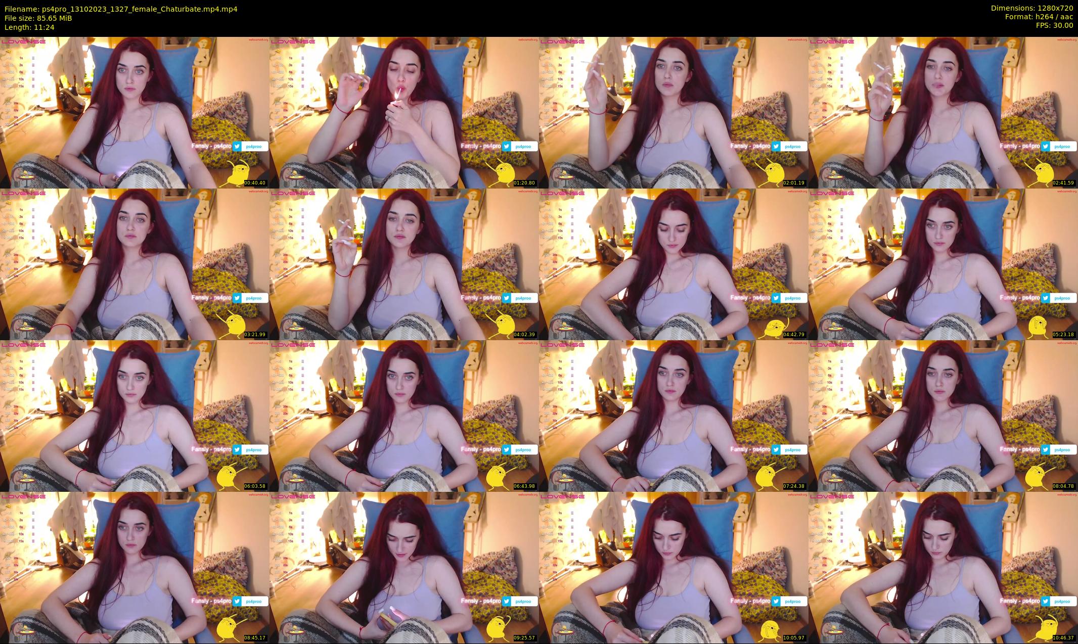 ps4pro — 12 minute Chaturbate female cam show recording, 720p, Oct 13, 2023