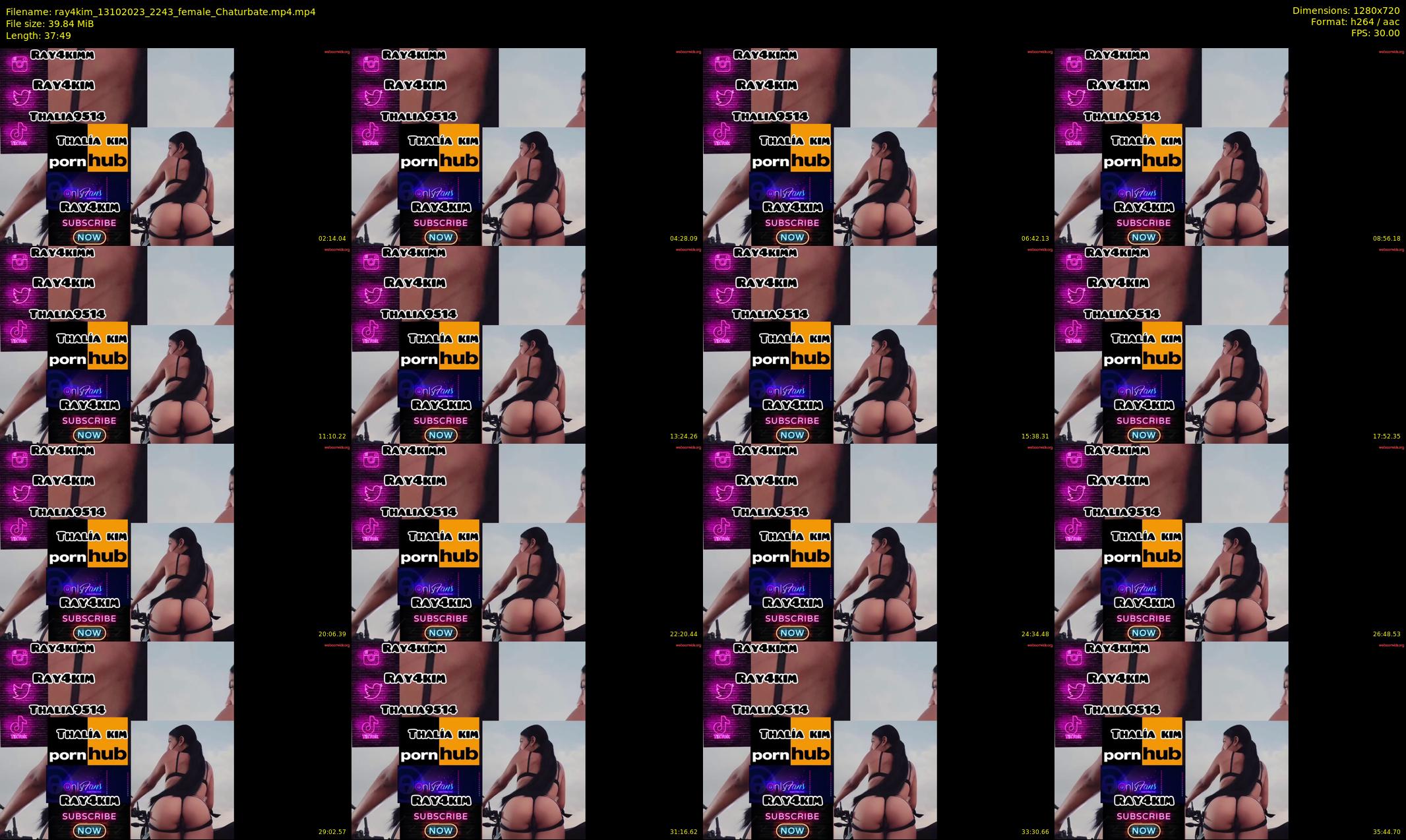 ray4kim — 38 minute Chaturbate couple cam show recording, 720p, Oct 13, 2023