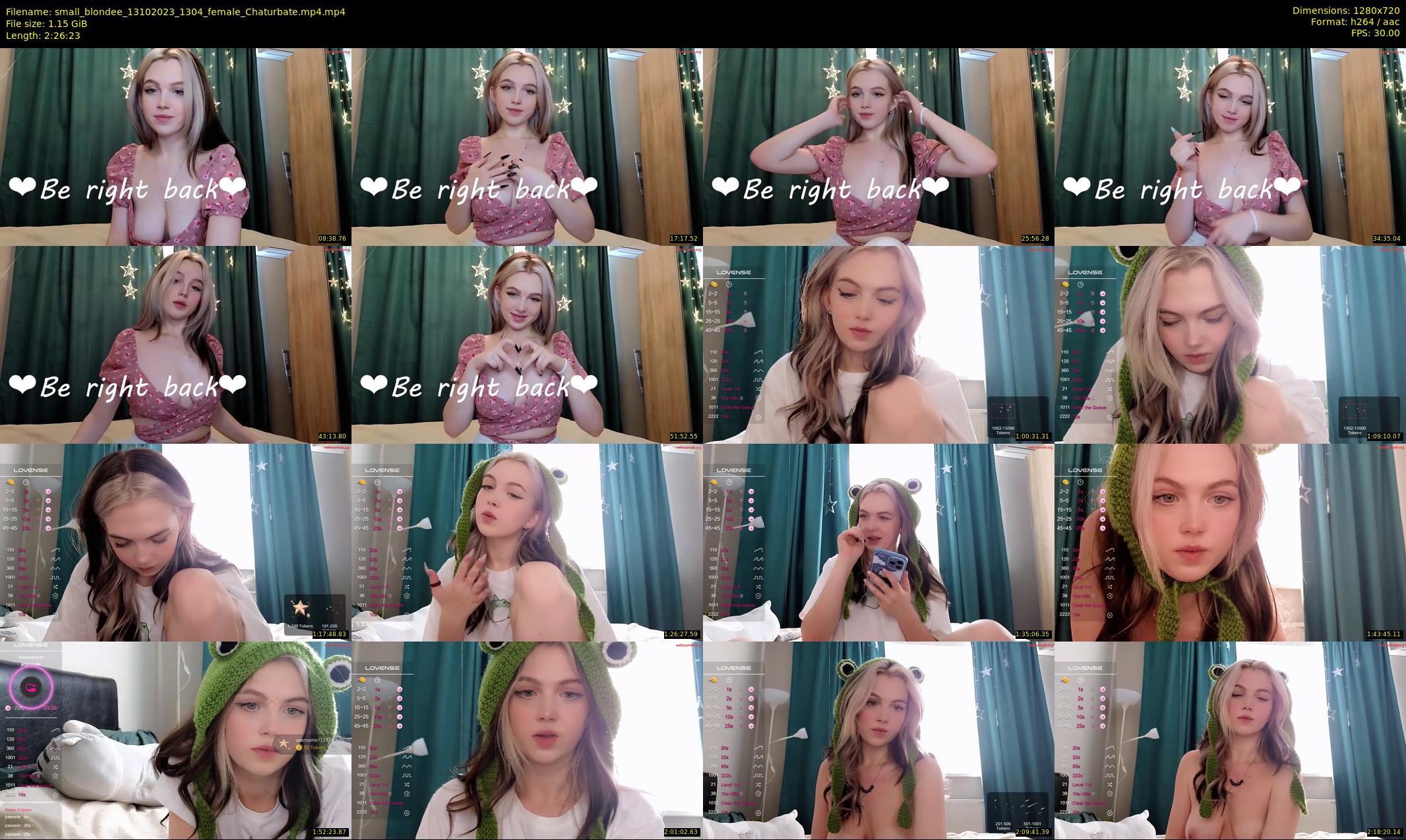 small_blondee — 147 minute Chaturbate female cam show recording, 720p, Oct 13, 2023