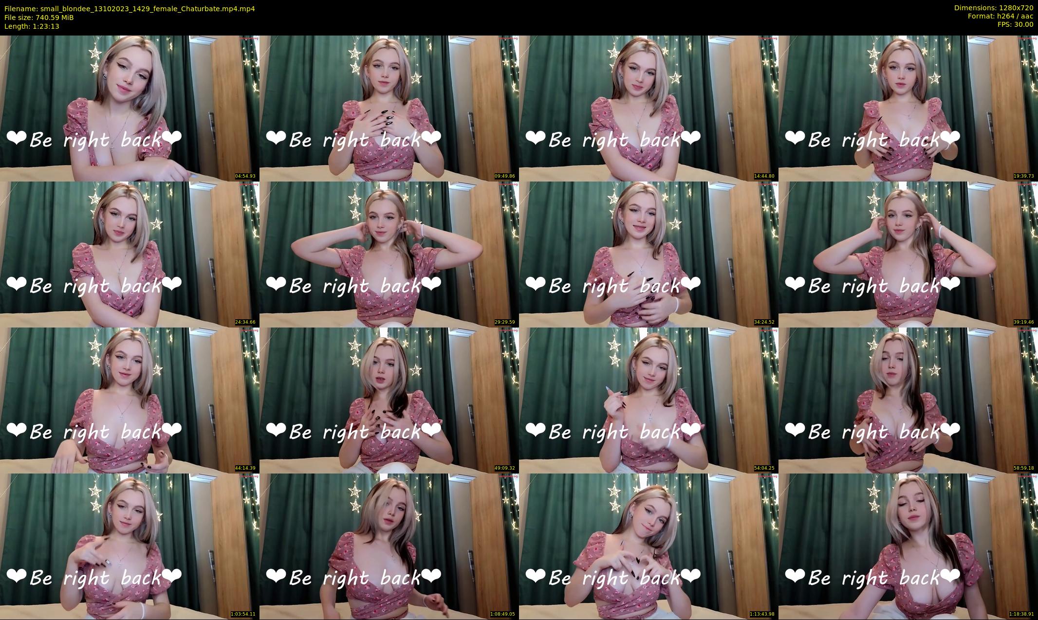 small_blondee — 84 minute Chaturbate female cam show recording, 720p, Oct 13, 2023