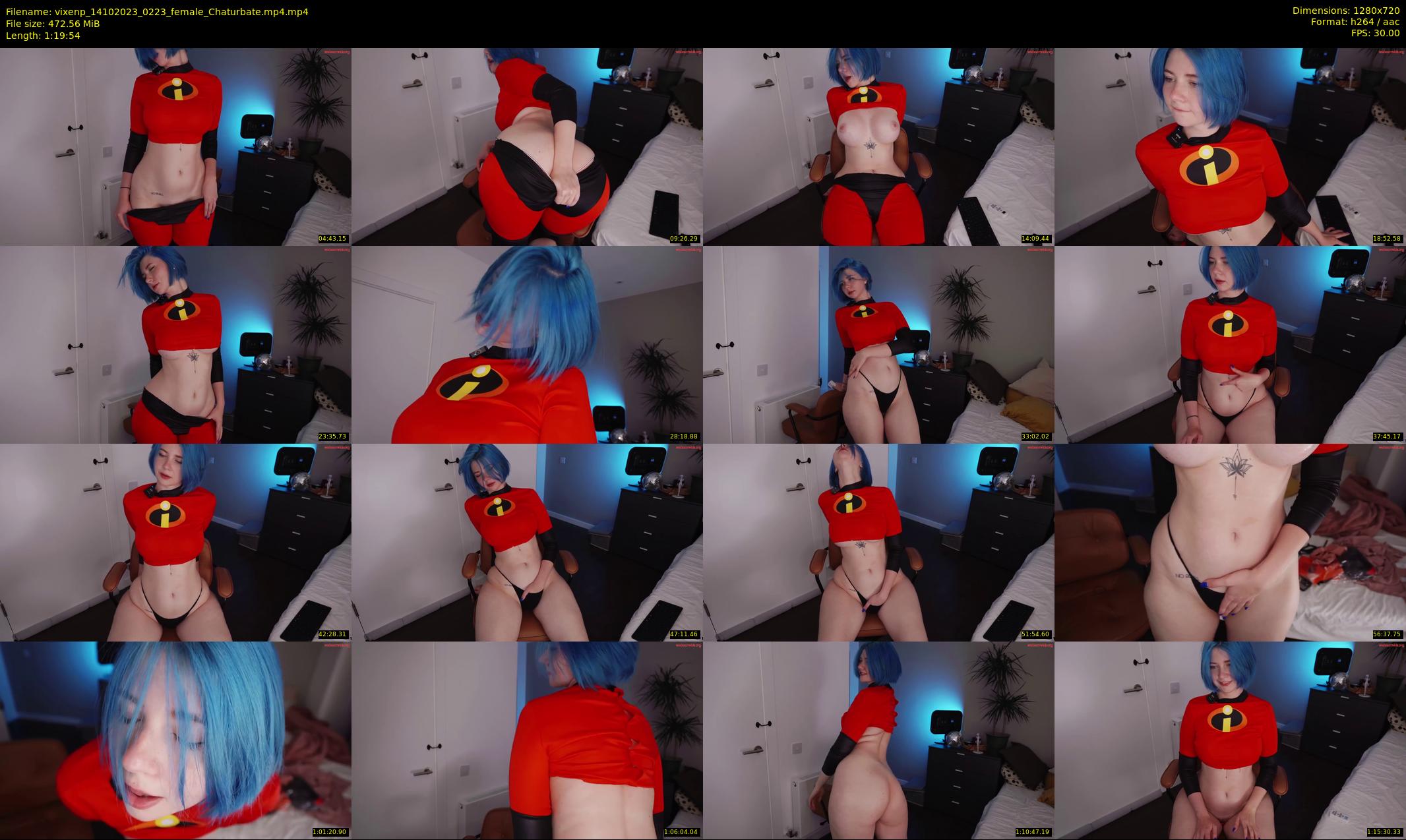 vixenp — 80 minute Chaturbate female cam show recording, 720p, Oct 14, 2023