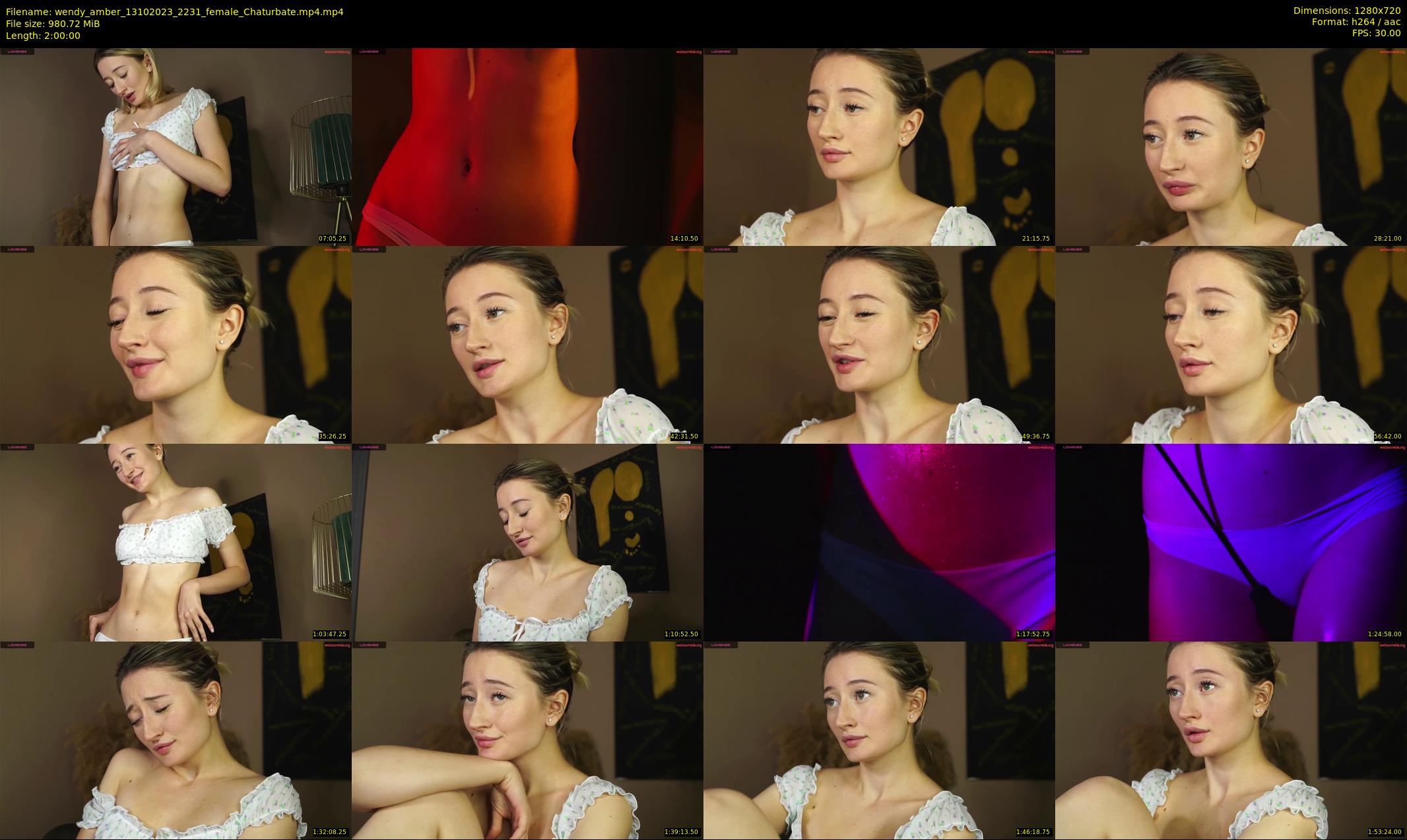 wendy_amber — 120 minute Chaturbate female cam show recording, 720p, Oct 13, 2023