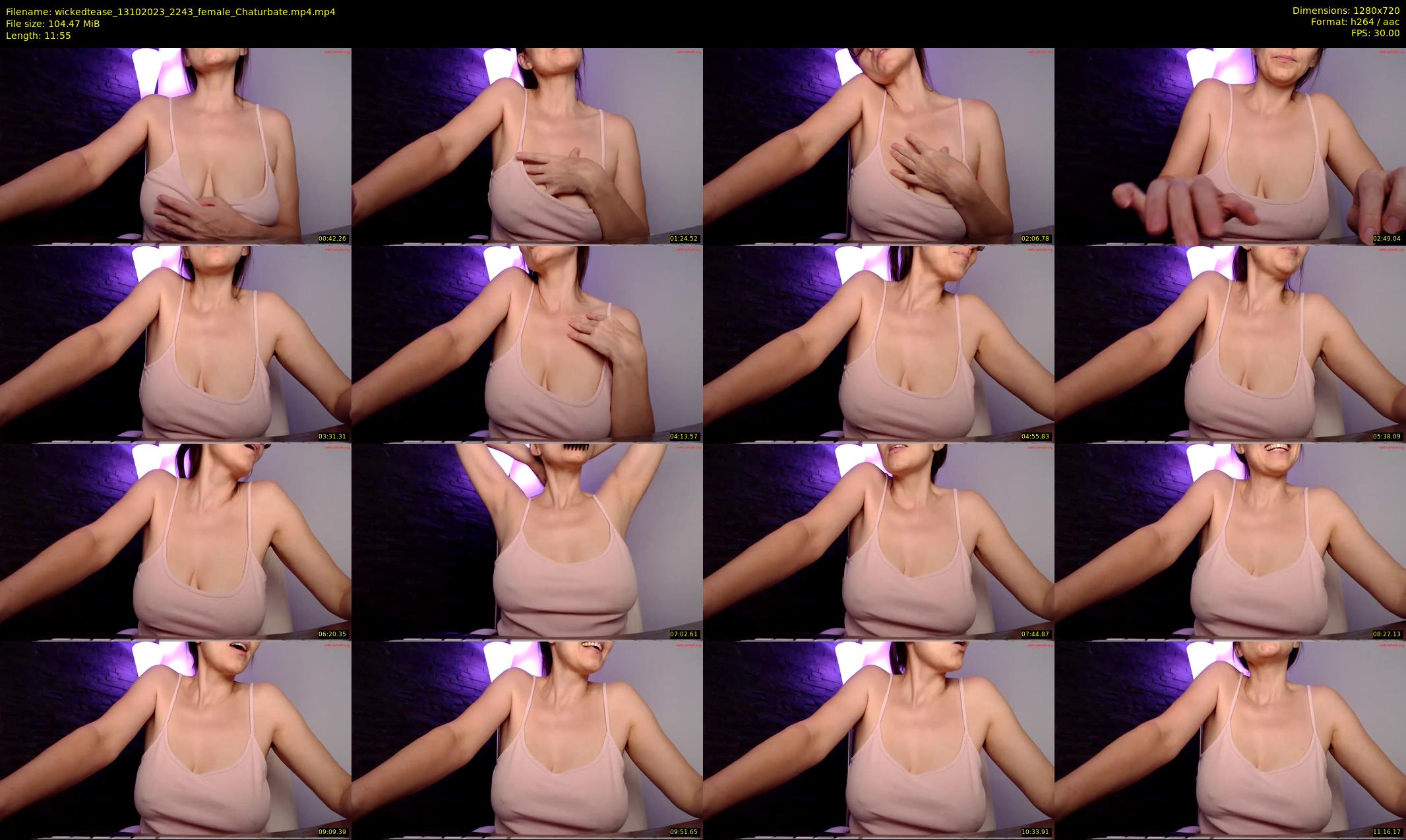 wickedtease — 12 minute Chaturbate female cam show recording, 720p, Oct 13, 2023