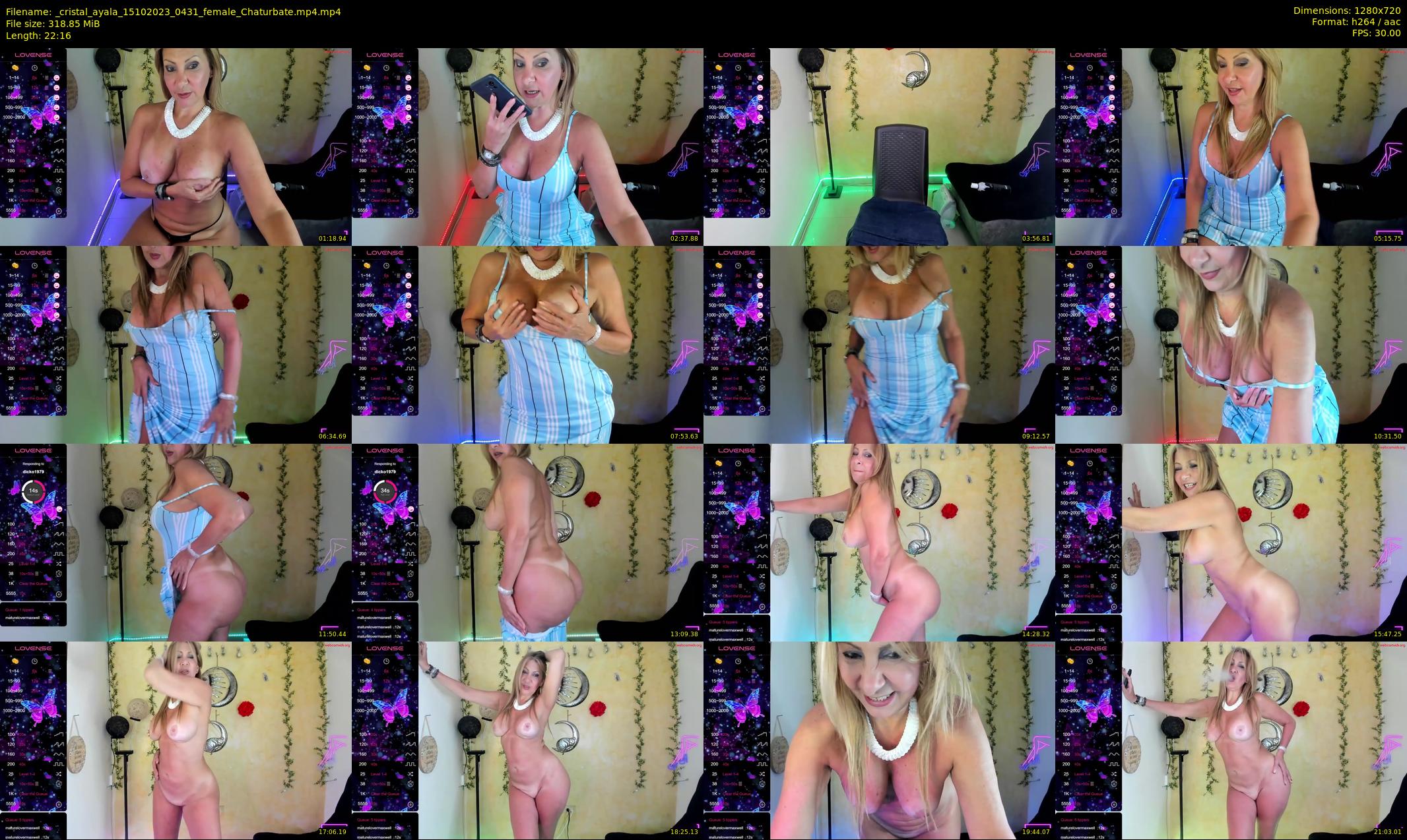 _cristal_ayala — 23 minute Chaturbate female cam show recording, 720p, Oct 15, 2023