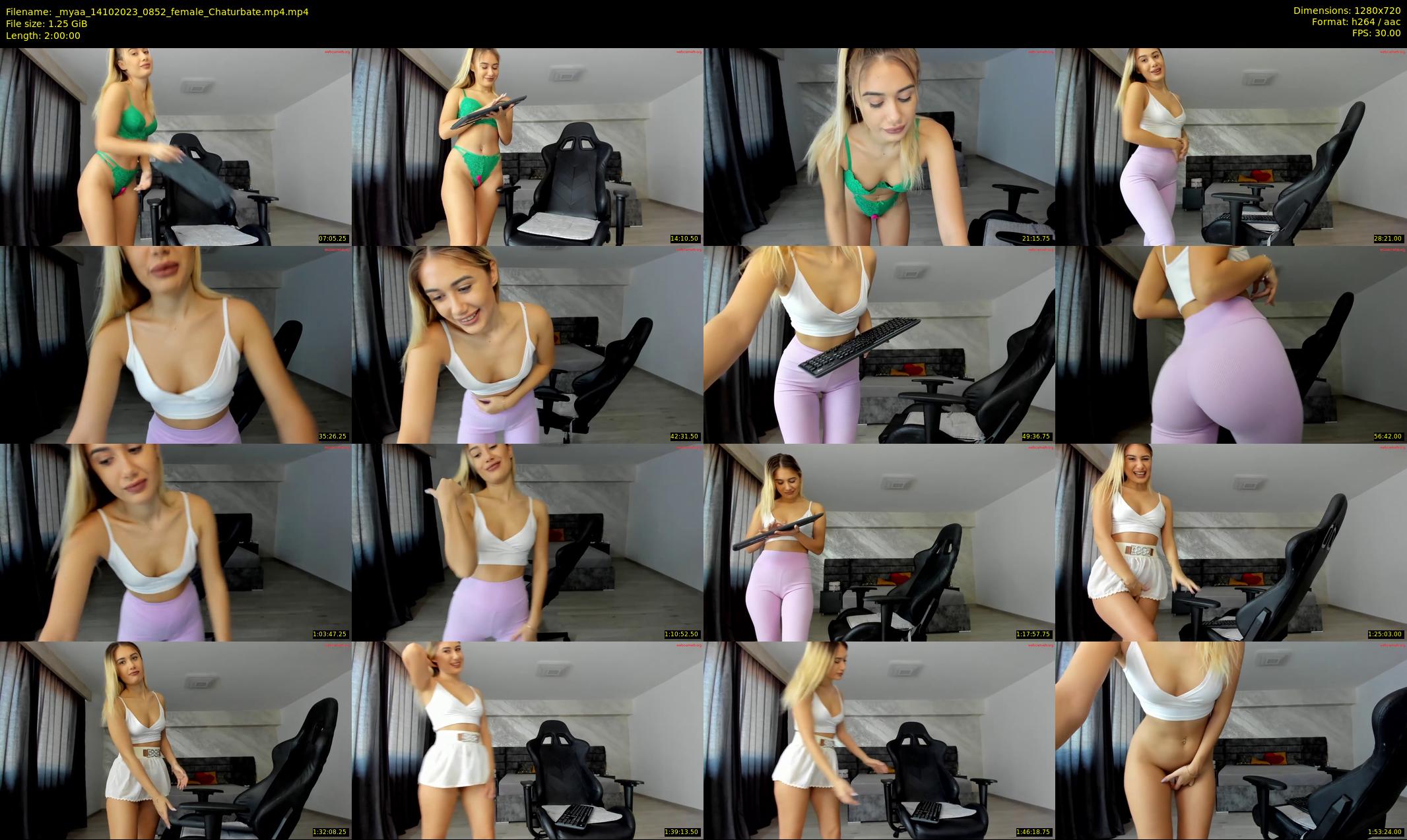 _myaa — 120 minute Chaturbate female cam show recording, 720p, Oct 14, 2023
