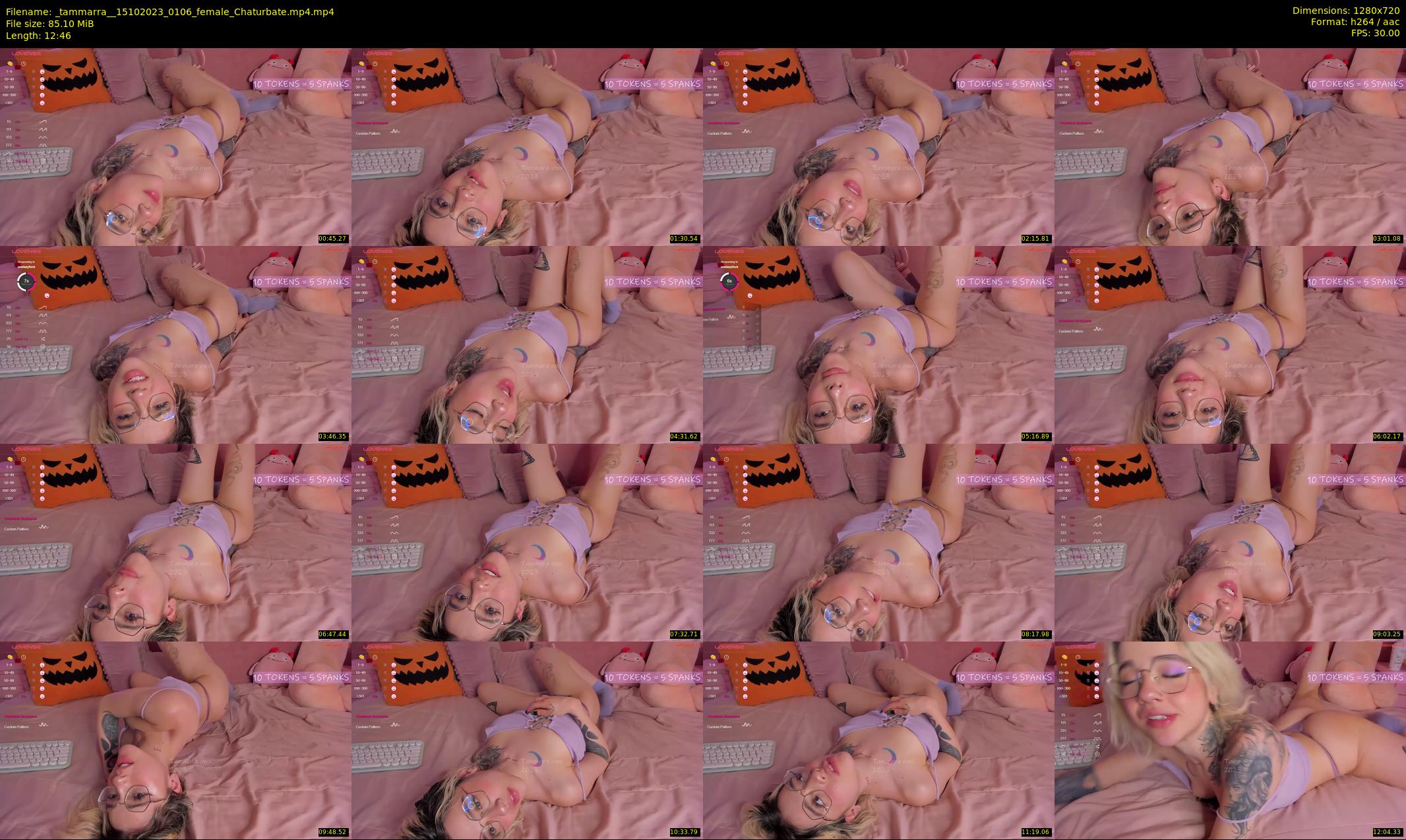 _tammarra_ — 13 minute Chaturbate female cam show recording, 720p, Oct 15, 2023