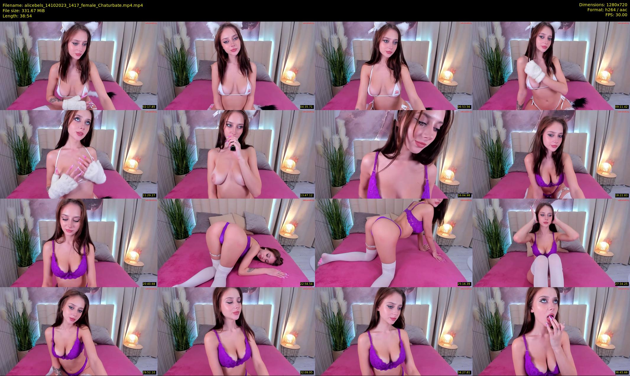 alicebels — 39 minute Chaturbate female cam show recording, 720p, Oct 14, 2023