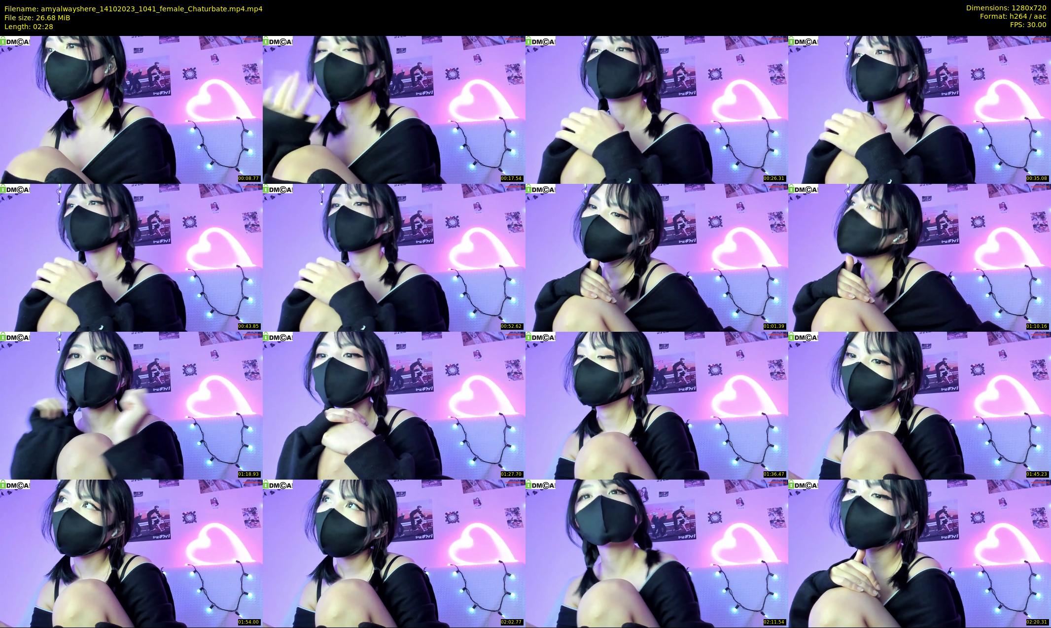 amyalwayshere — 3 minute Chaturbate female cam show recording, 720p, Oct 14, 2023