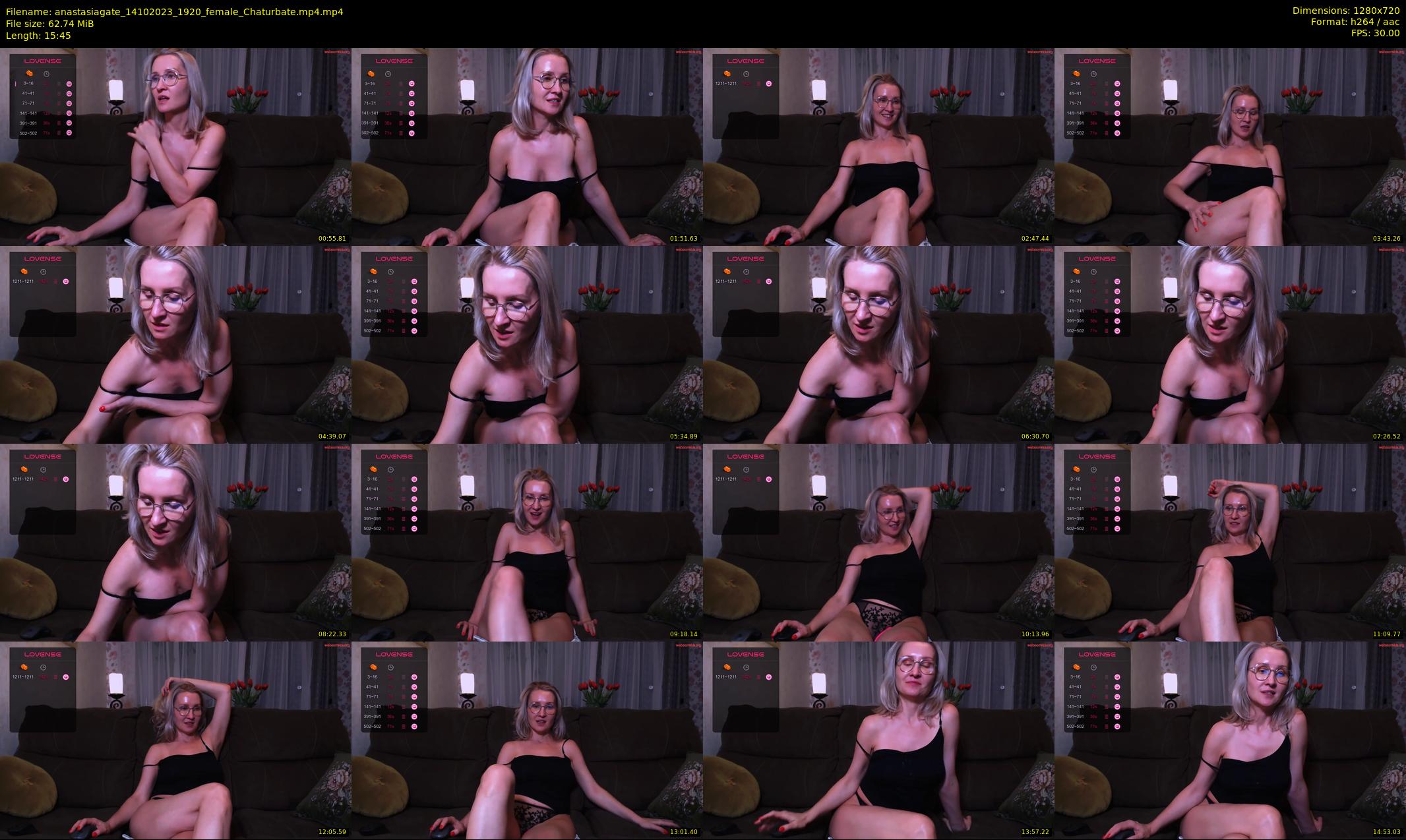 anastasiagate — 16 minute Chaturbate female cam show recording, 720p, Oct 14, 2023